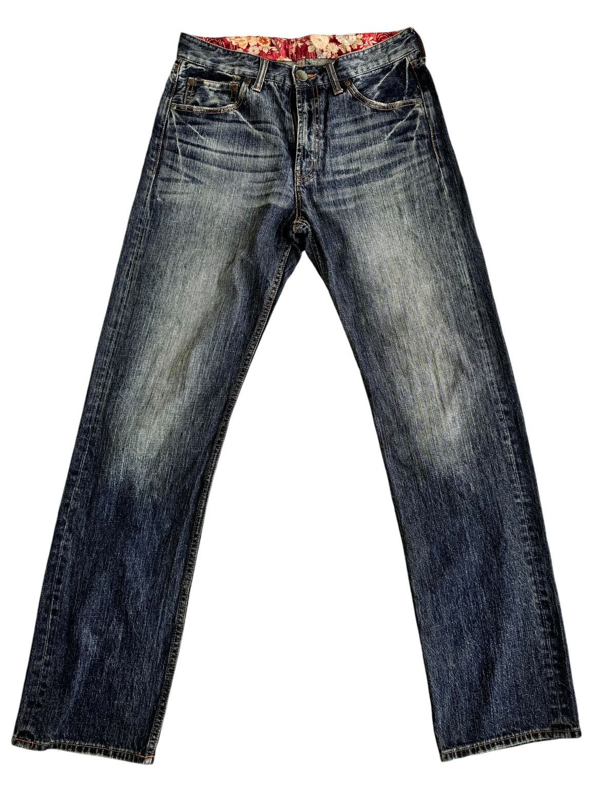 Japanese Brand ⚡️⚡️Japanese Brand Embroidery Fish Koi Denim Jeans Size US 30 / EU 46 - 4 Thumbnail