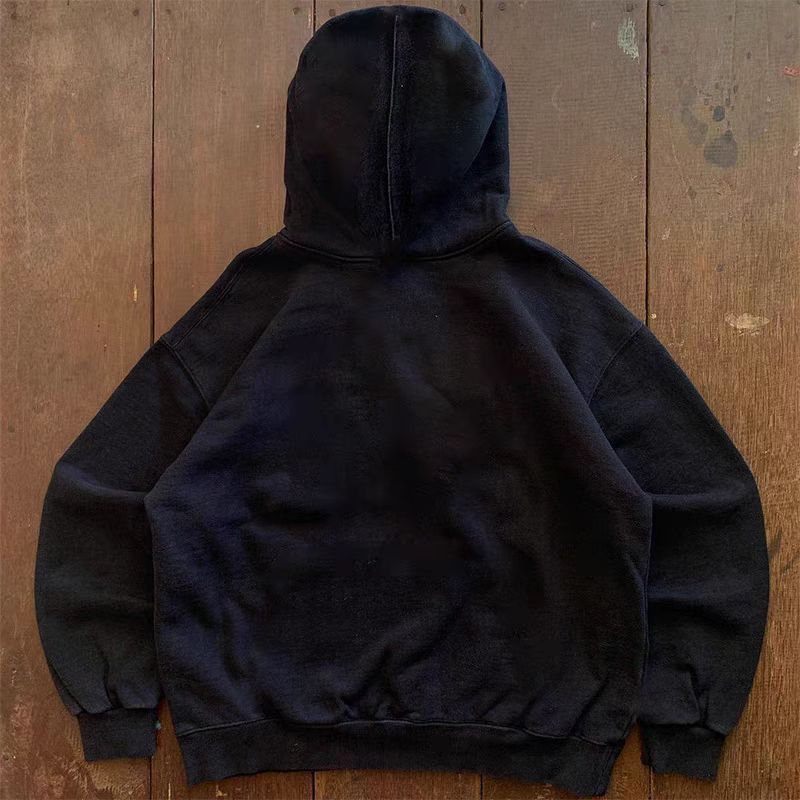 Japanese Brand × Vintage Black street trend retro print casual hoodie Size US L / EU 52-54 / 3 - 2 Thumbnail