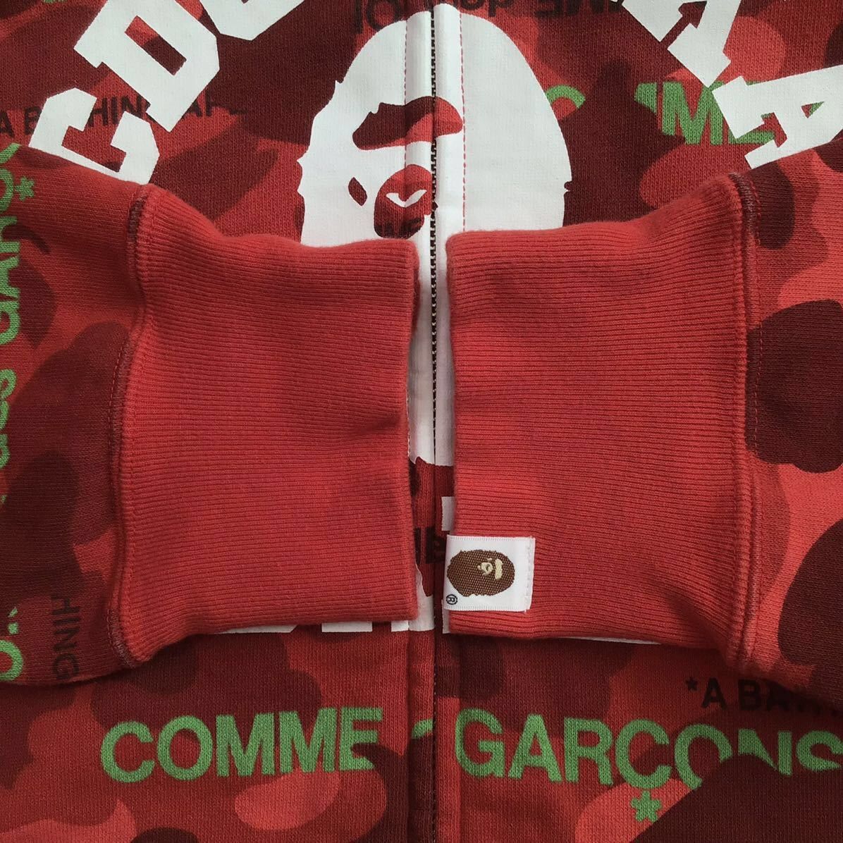 Bape × Comme des Garcons 2022 🔥CDG Osaka limited🔥 BAPE Red camo full zip hoodie APE Size US XXL / EU 58 / 5 - 6 Thumbnail