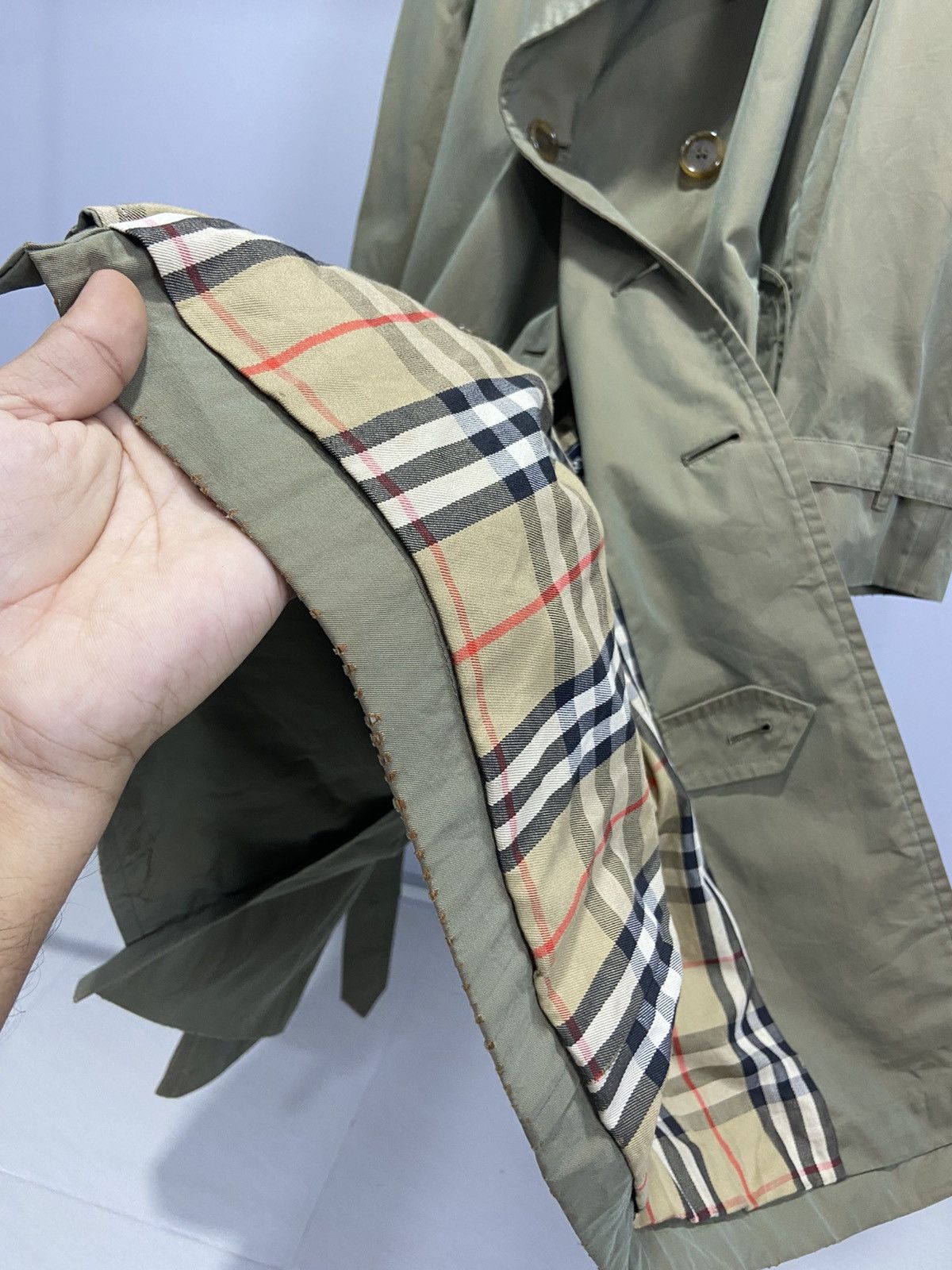 Burberry Vintage Burberrys Nova check Trench Coat Made in England Size US M / EU 48-50 / 2 - 11 Thumbnail