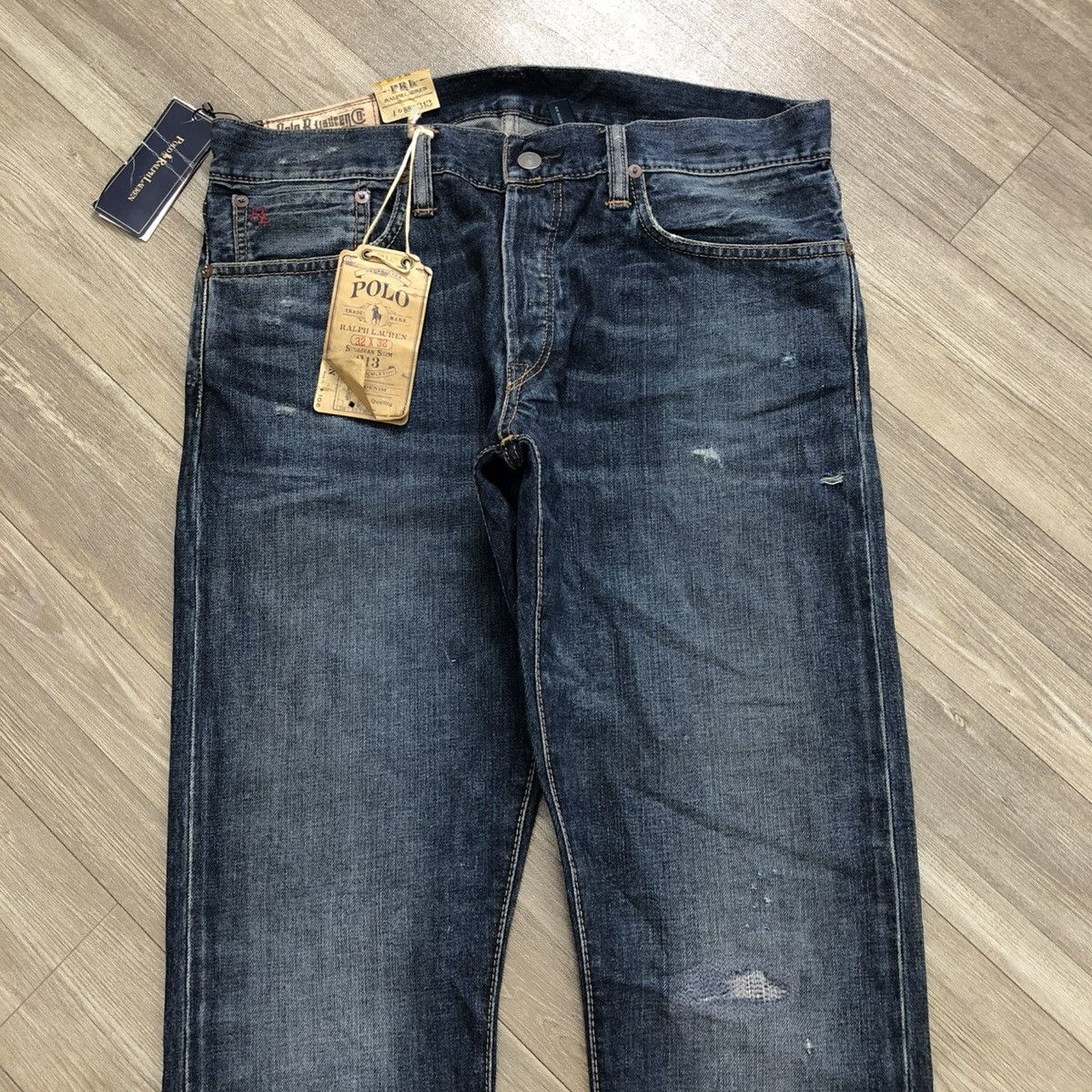 Polo Ralph Lauren × Vintage Vintage Polo Ralph Lauren PRL Distressed Jeans With Tag Size US 34 / EU 50 - 2 Thumbnail