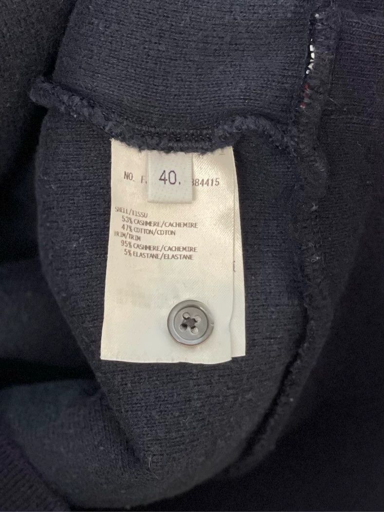 Thom Browne Thom browne Dark blue four-striped round-neck cashmere swea Size US S / EU 44-46 / 1 - 8 Thumbnail