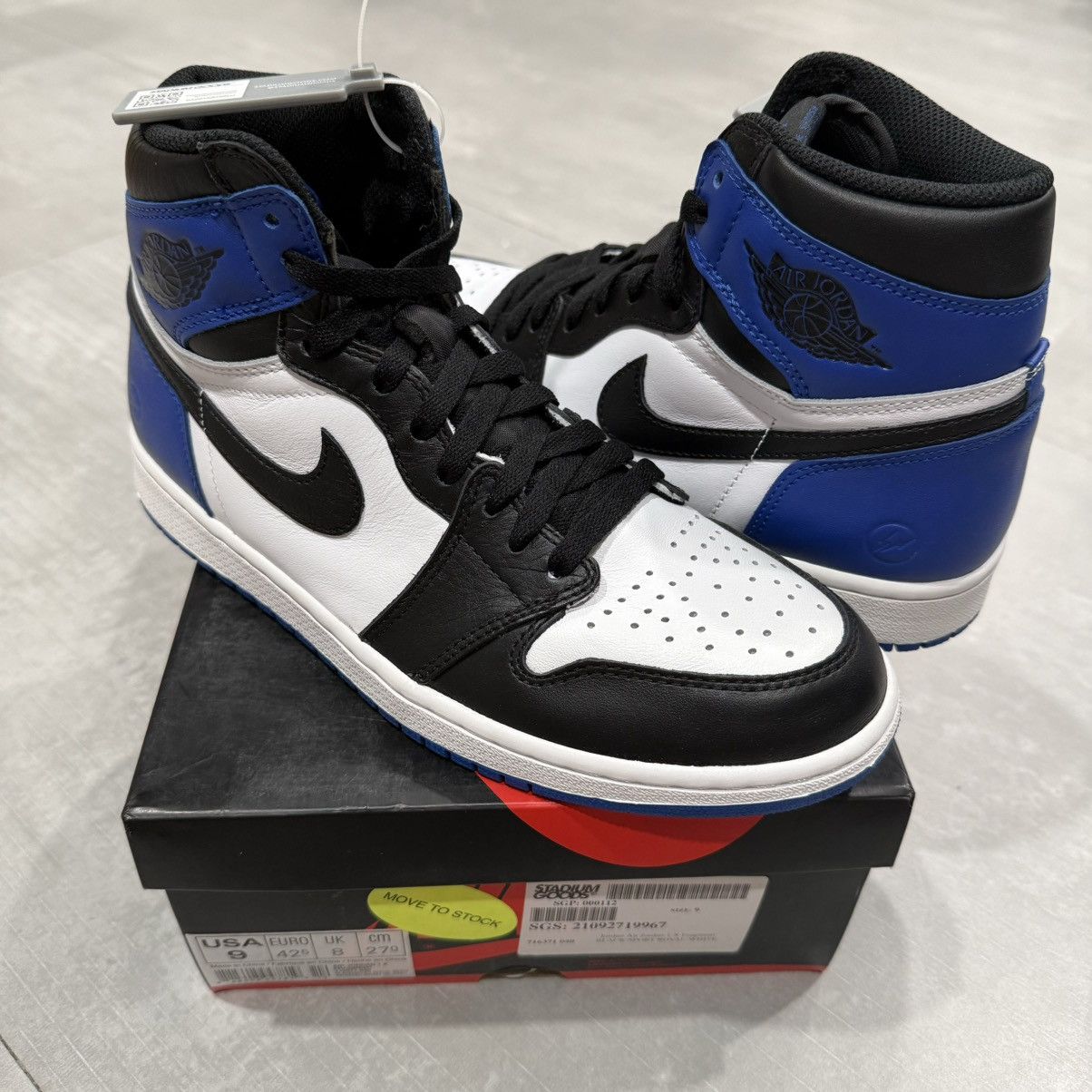 Jordan Brand × Nike Air Jordan 1 Retro Fragment Design size 9 Brand New Ship Now Size US 9 / EU 42 - 1 Thumbnail