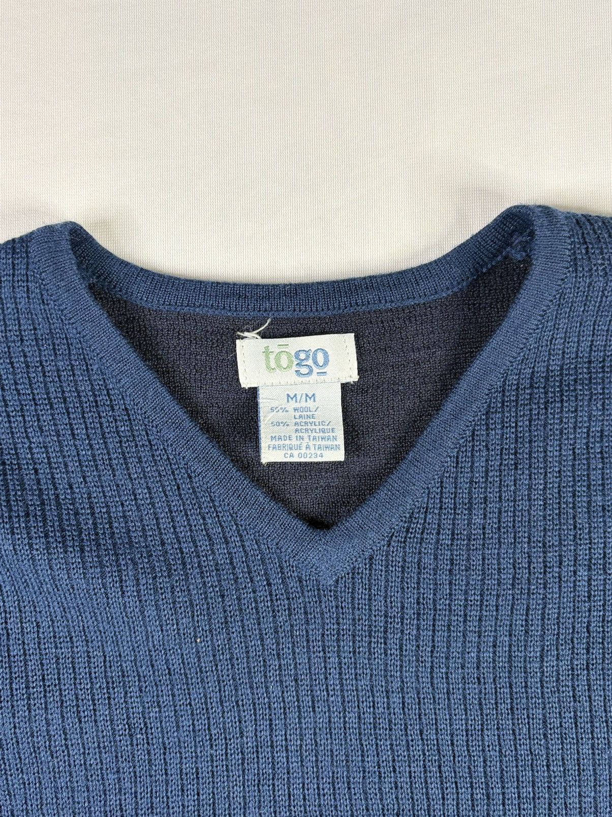 Vintage Vintage Togo Blue Striped Sweatshirt | $25 Size US M / EU 48-50 / 2 - 4 Thumbnail