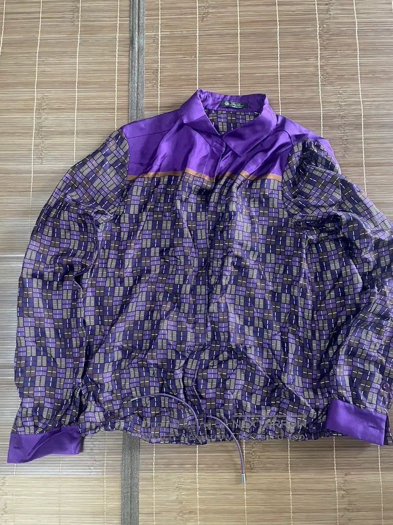 Loro Piana LORO PIANA Silk Printed Shirt Size M / US 6-8 / IT 42-44 - 1 Thumbnail