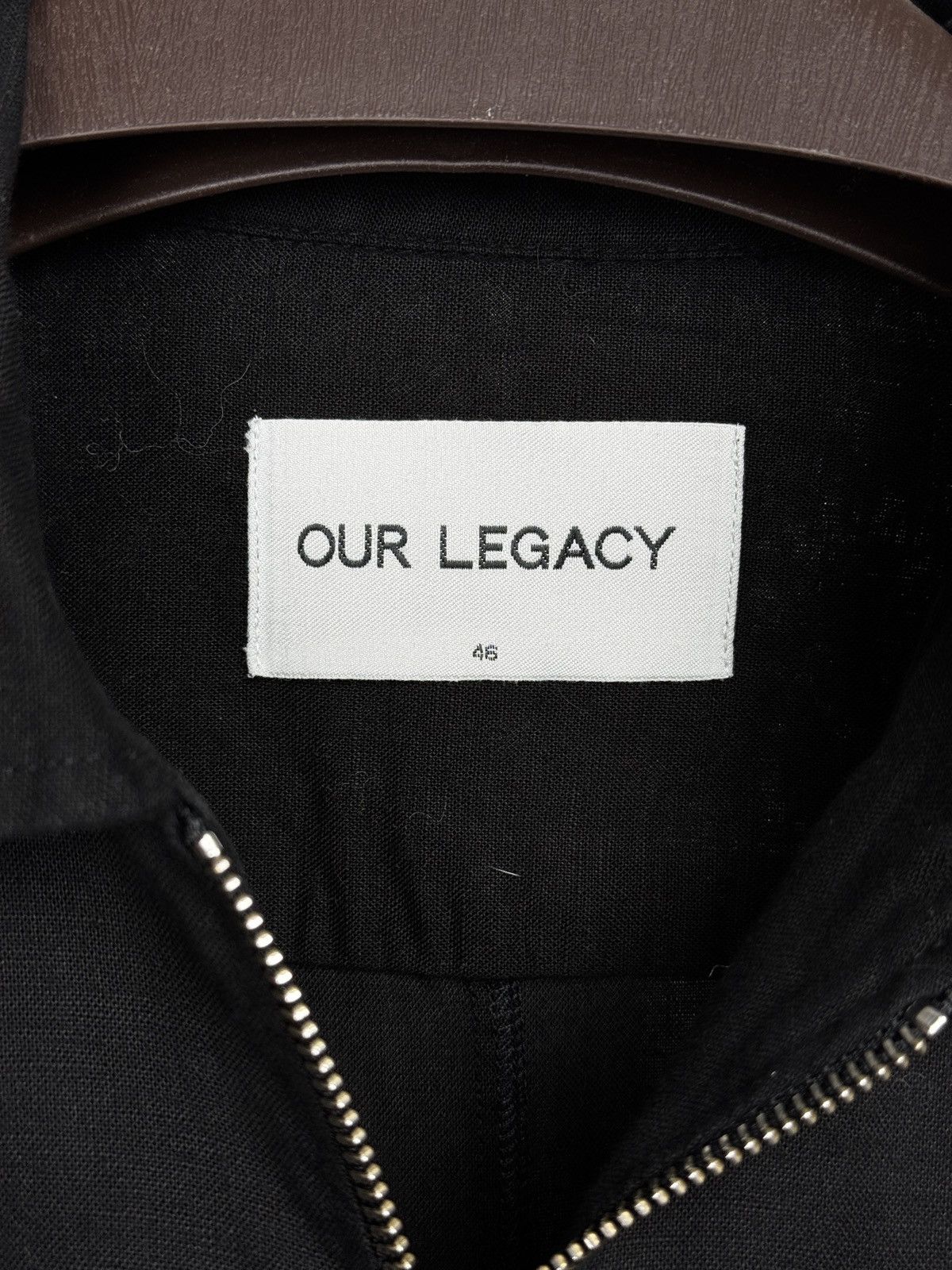 Our Legacy Our Legacy Zip Shirt Washed Black Cotton-Linen size 46 Size US S / EU 44-46 / 1 - 8 Thumbnail