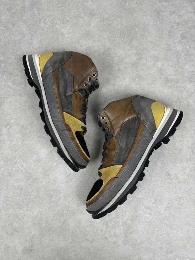 Dries Van Noten Dries Van Noten Mustard Leather Hiking Sneakers Size US 10 / EU 43 - 4 Thumbnail