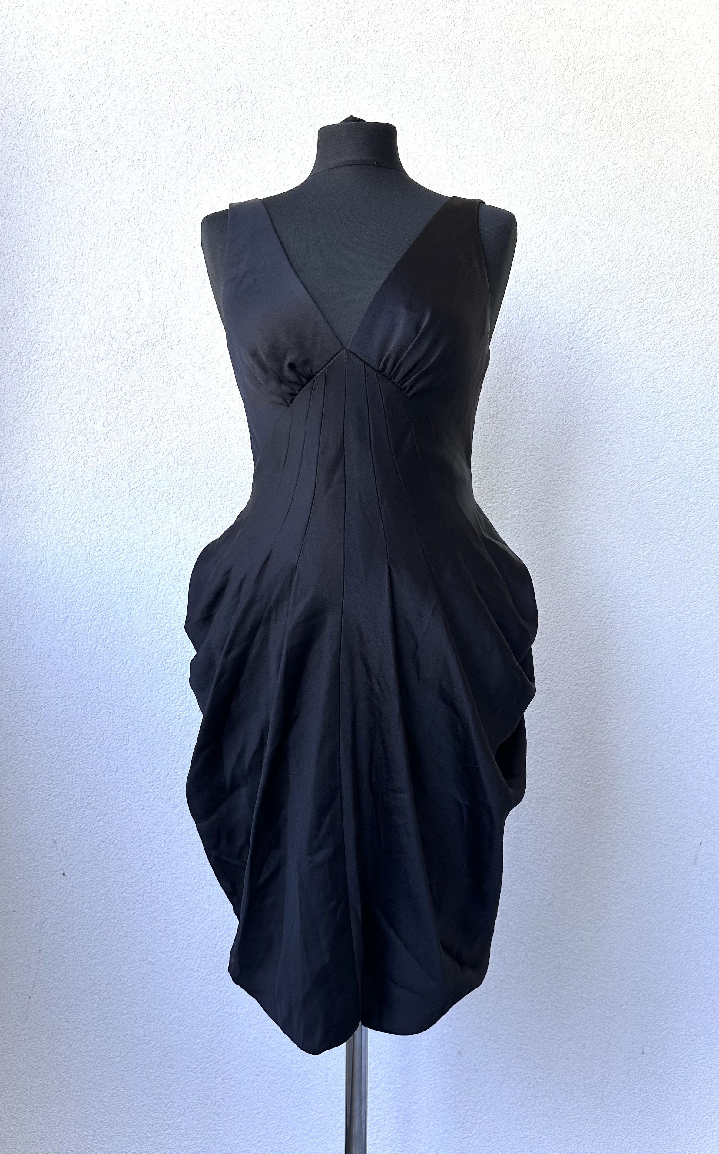 Bcbgmaxazria BCBG Maxazria women midi black dress Size S / US 4 / IT 40 - 2 Thumbnail