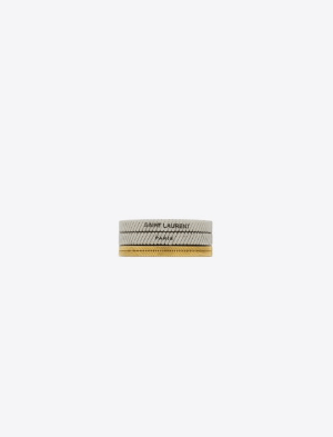 Saint Laurent Paris o1bcso1str0226 Size:09/Tandem Ring in Silver/Golden Size ONE SIZE - 1 Thumbnail