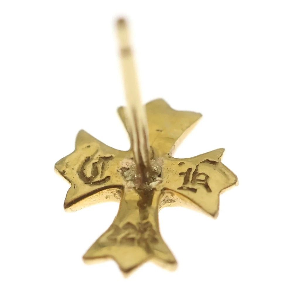 Chrome Hearts Chrome Hearts Diamond 22k gold Stud Cross Earring Size ONE SIZE - 6 Thumbnail
