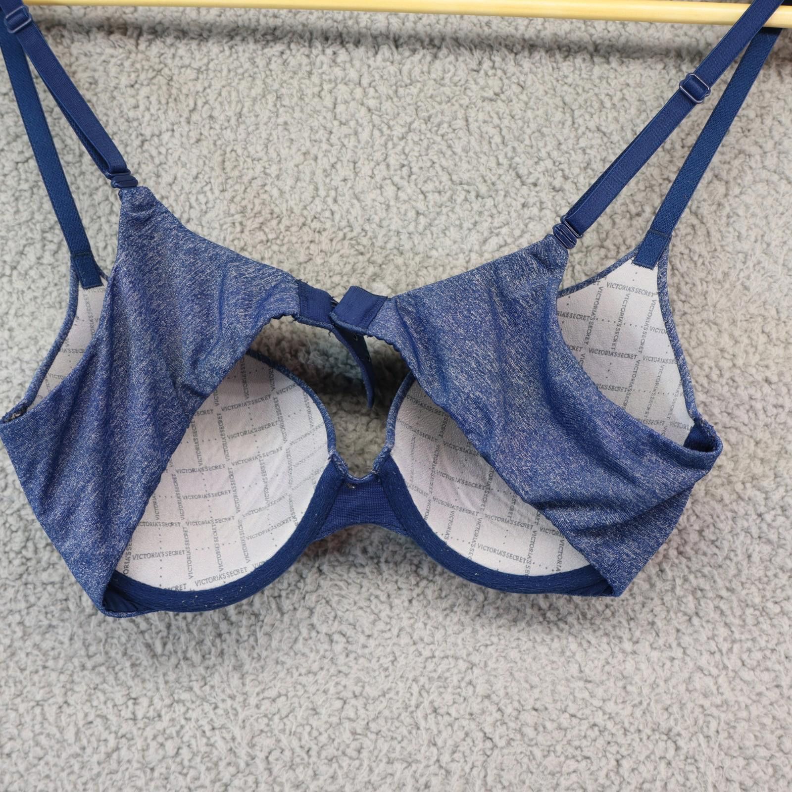 Other Victoria's Secret 34B Bra Blue Padded Perfect Coverage Size ONE SIZE - 3 Thumbnail