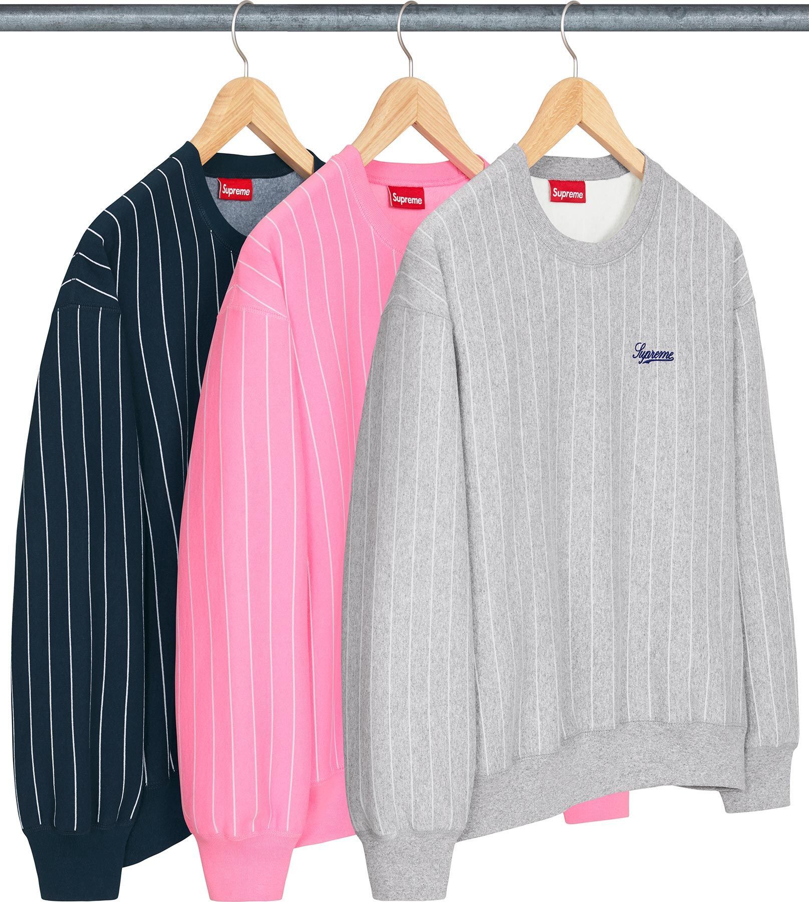 Supreme Pinstripe Crewneck 