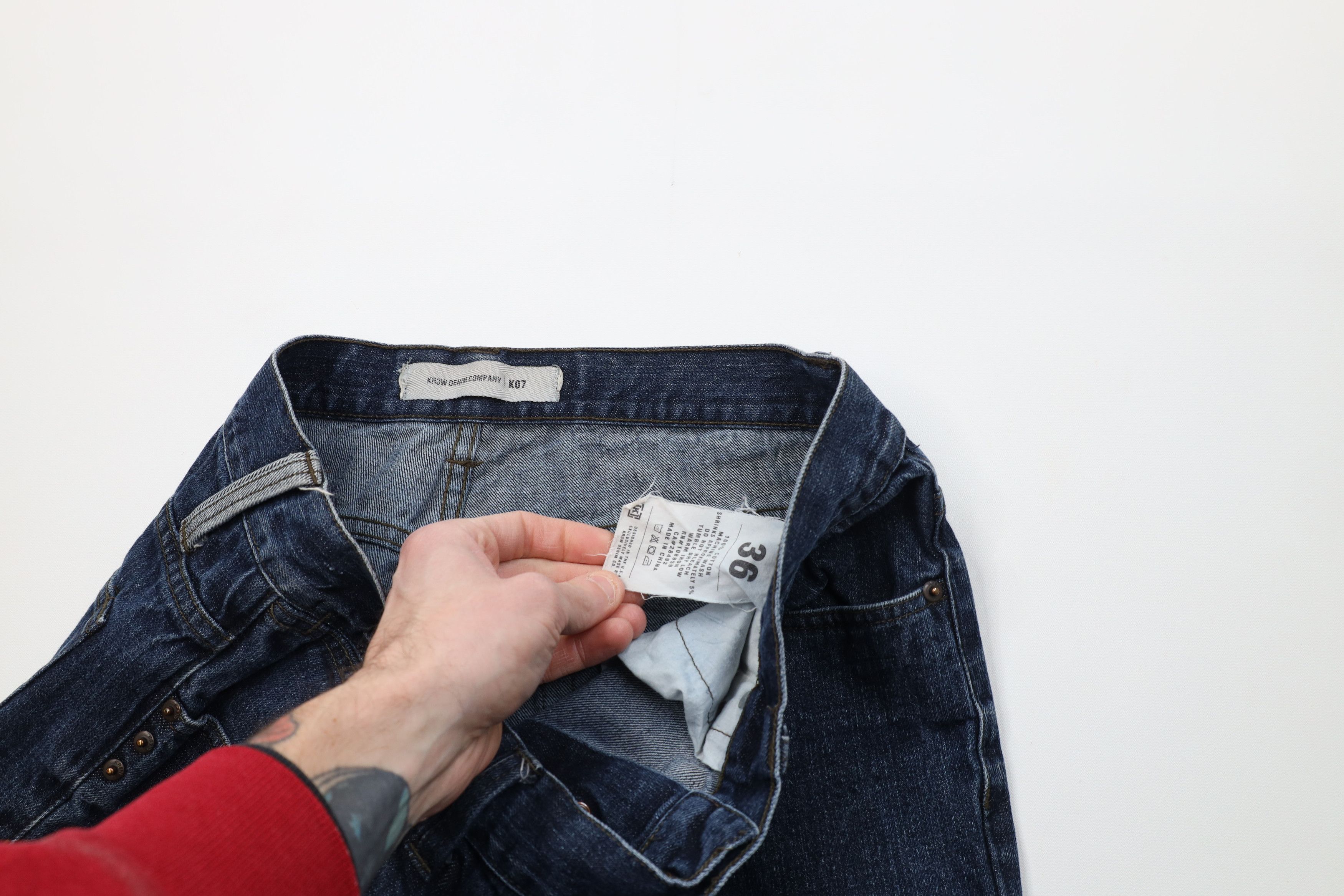 KREW Vintage 90s Y2K Krew Skateboarding Wide Leg Denim Jeans Blue Size US 36 / EU 52 - 8 Thumbnail