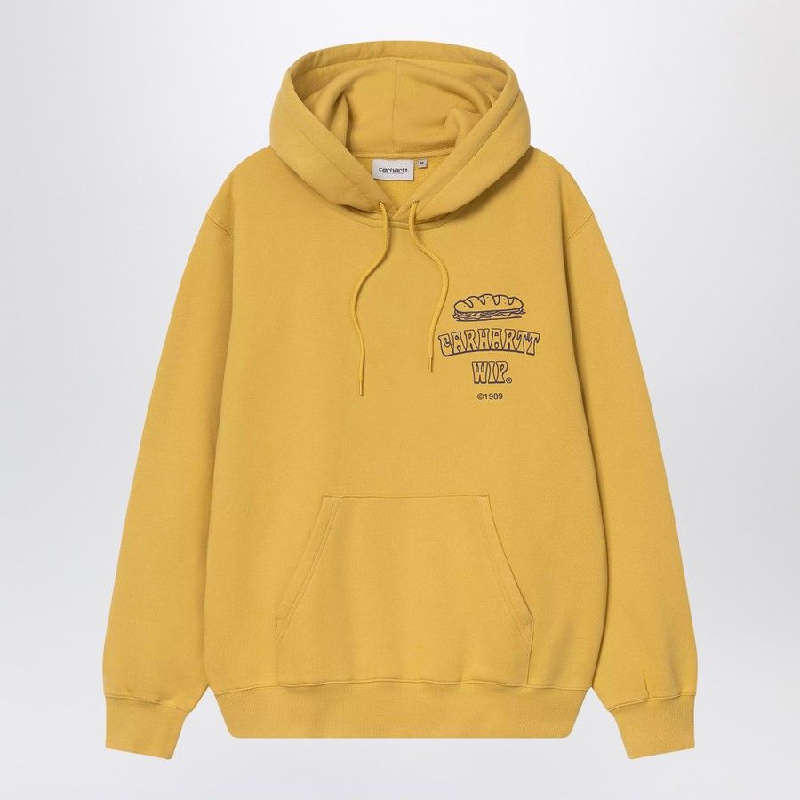Carhartt Wip o1d2blof0226 Hoodie in Yellow Size US XL / EU 56 / 4 - 1 Thumbnail