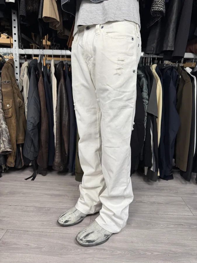 Dolce & Gabbana AW2003 Dolce & Gabbana White Distressed Pants Size US 32 / EU 48 - 2 Thumbnail