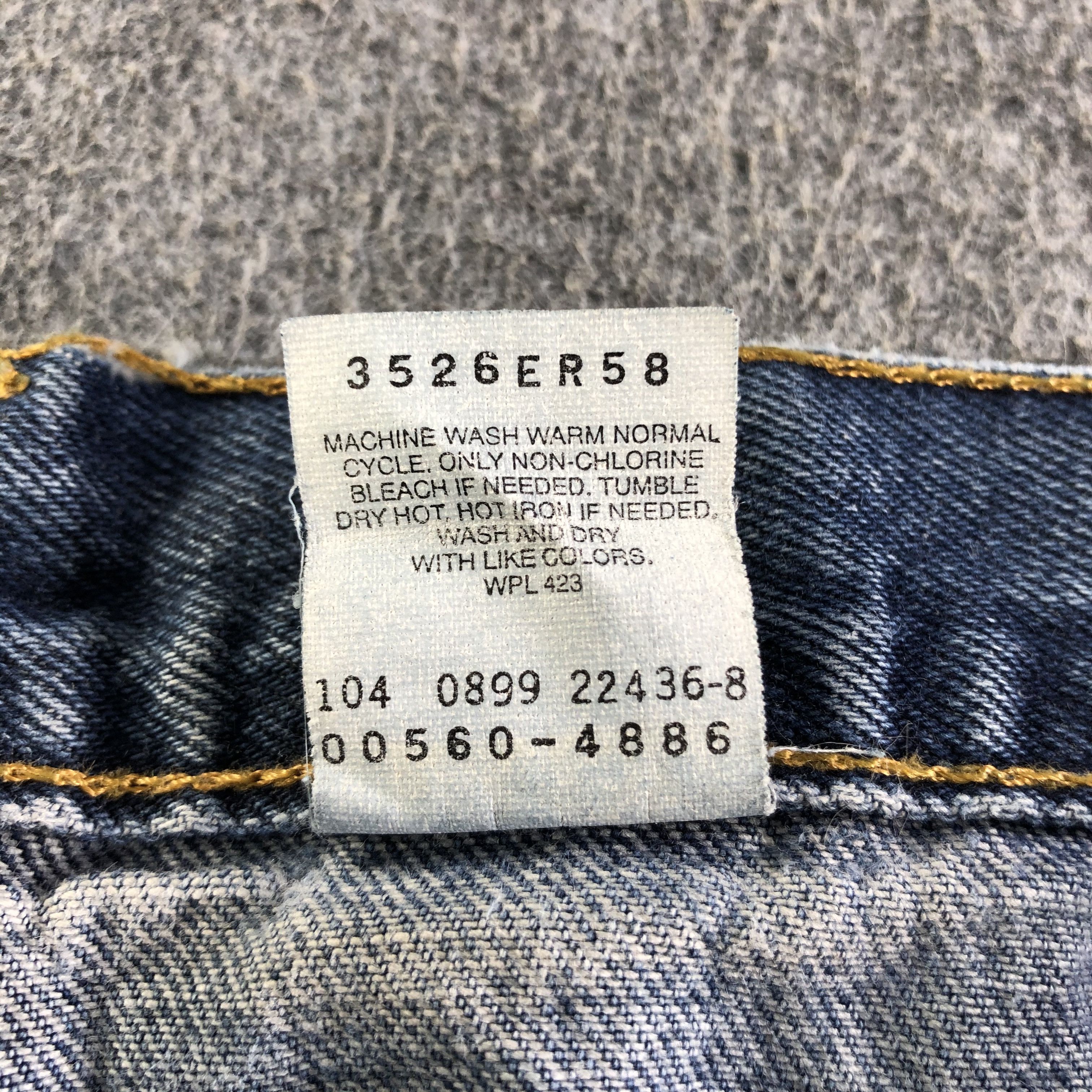 Levi's Vintage 90s Blue Wash Levis 560 Jeans-J4386 Size US 37 - 11 Thumbnail