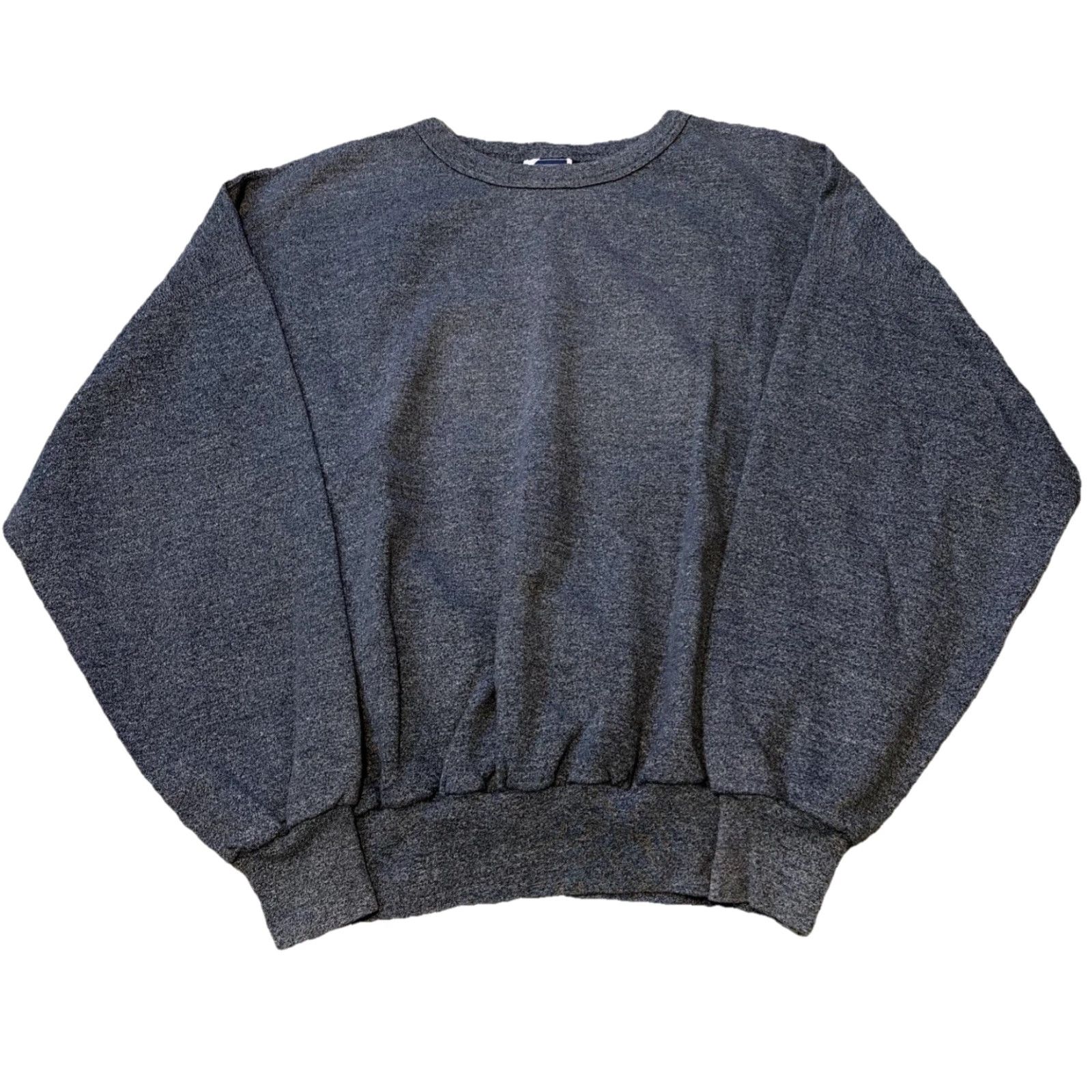 J Brand VINTAGE On Your Mark Sweatshirt Navy Blue Crewneck Medium M Mens 80s Pullover Crewneck Knits Blank Blue Size US M / EU 48-50 / 2 - 2 Thumbnail