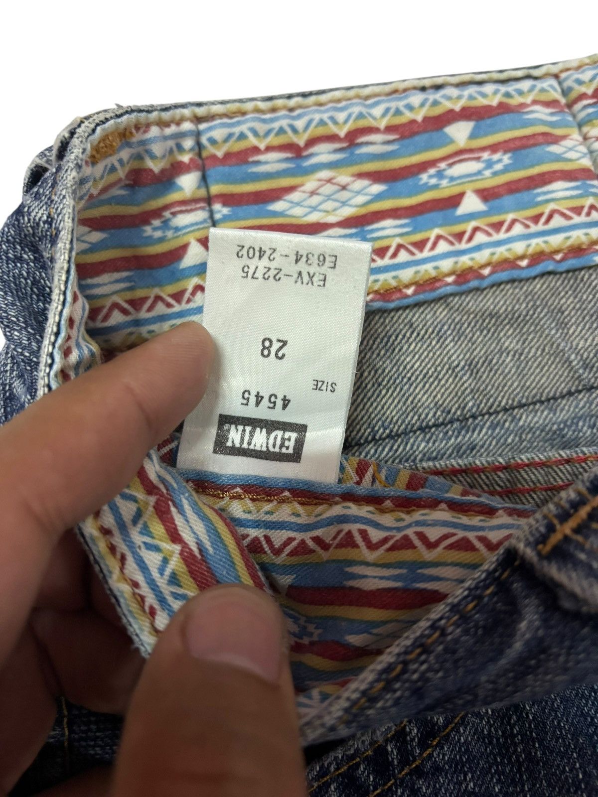 Edwin Vtg Edwin XV Faded Short Jeans Size US 31 - 5 Thumbnail