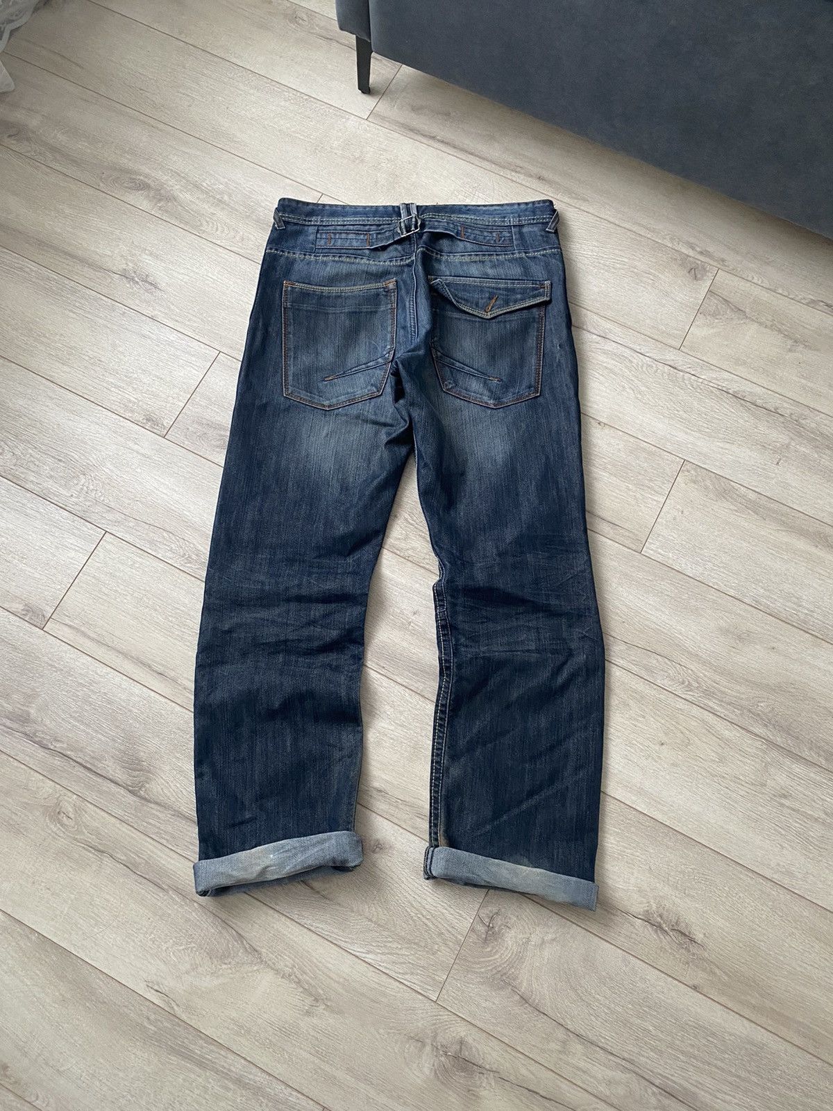 If Six Was Nine Vintage Baggy Japanese Washed Denim Jeans Metal Faded Y2K Size US 34 / EU 50 - 1 Thumbnail