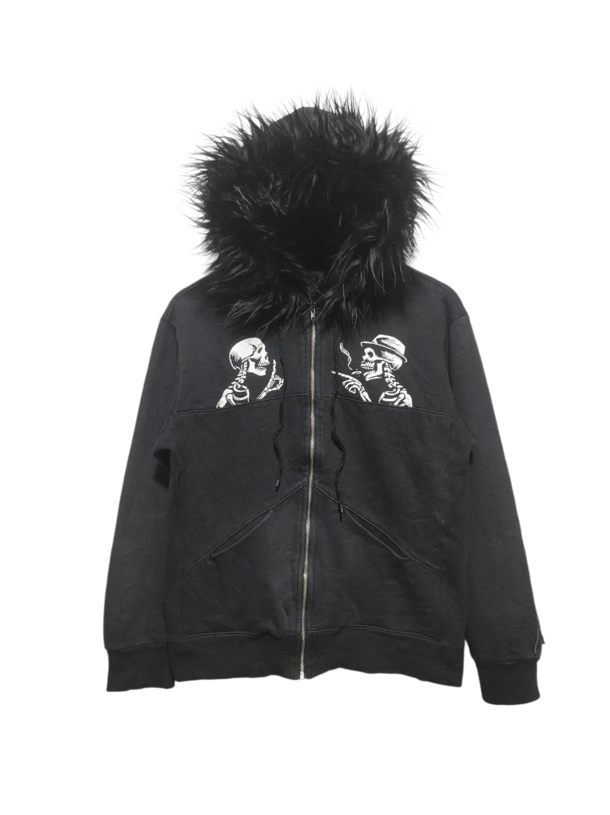 Japanese Brand Buried Live Skull zip fur hoodie ifsix LGB style Size US M / EU 48-50 / 2 - 1 Thumbnail