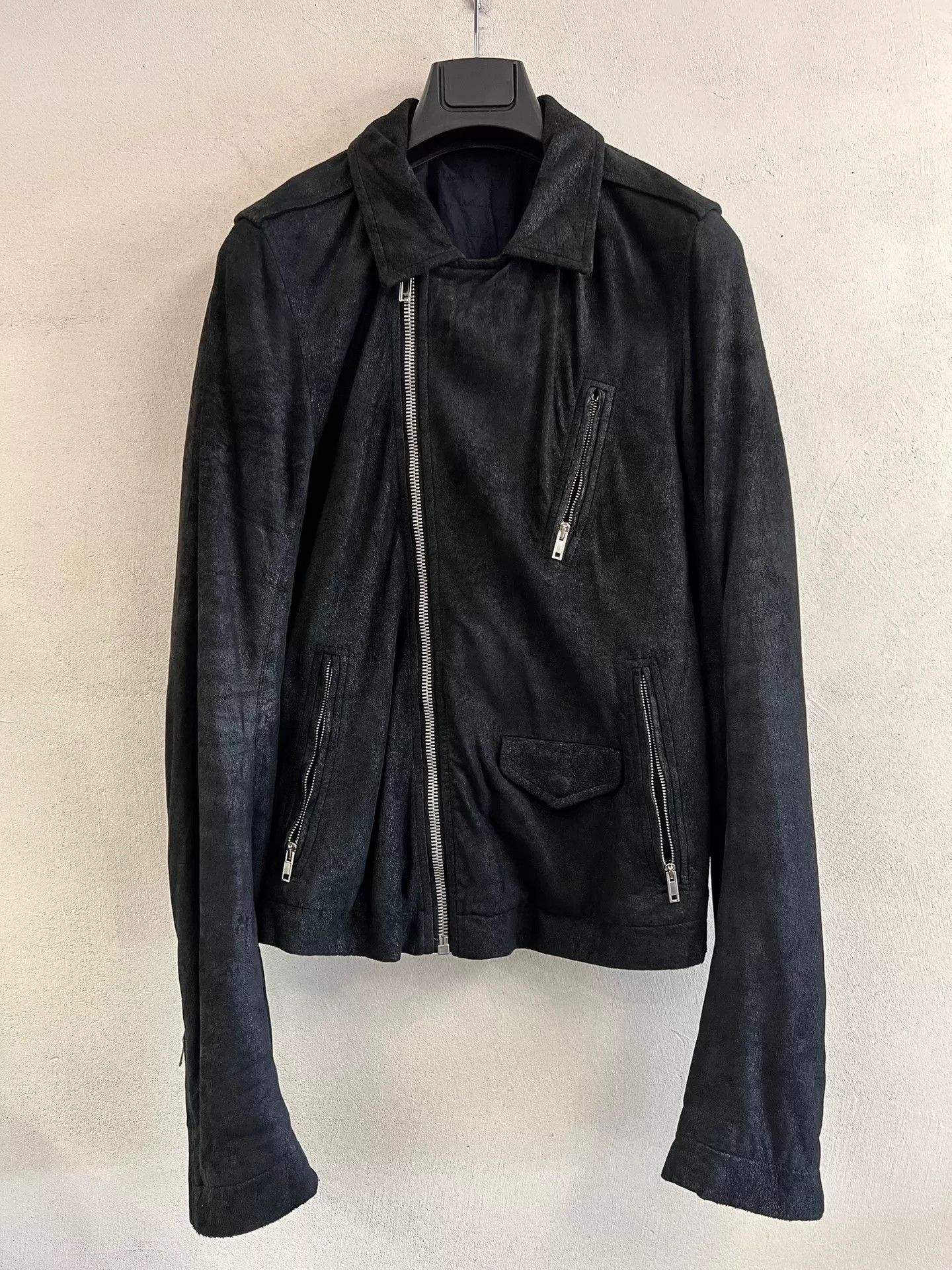 Rick Owens Rick Owens Biker Jacket with Unique Cut Size US M / EU 48-50 / 2 - 1 Thumbnail