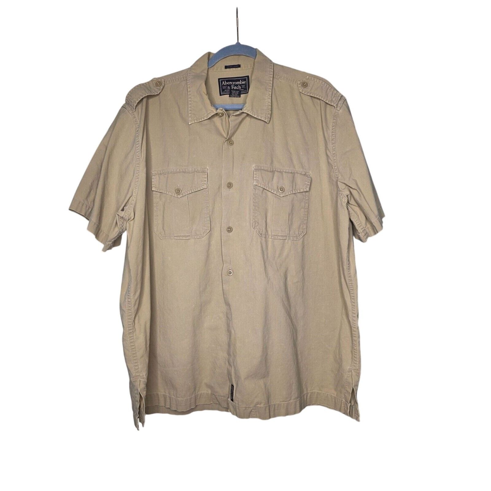 Abercrombie & Fitch Abercrombie & Fitch Safari Button Shirt Short Sleeve XL Size US XL / EU 56 / 4 - 9 Thumbnail