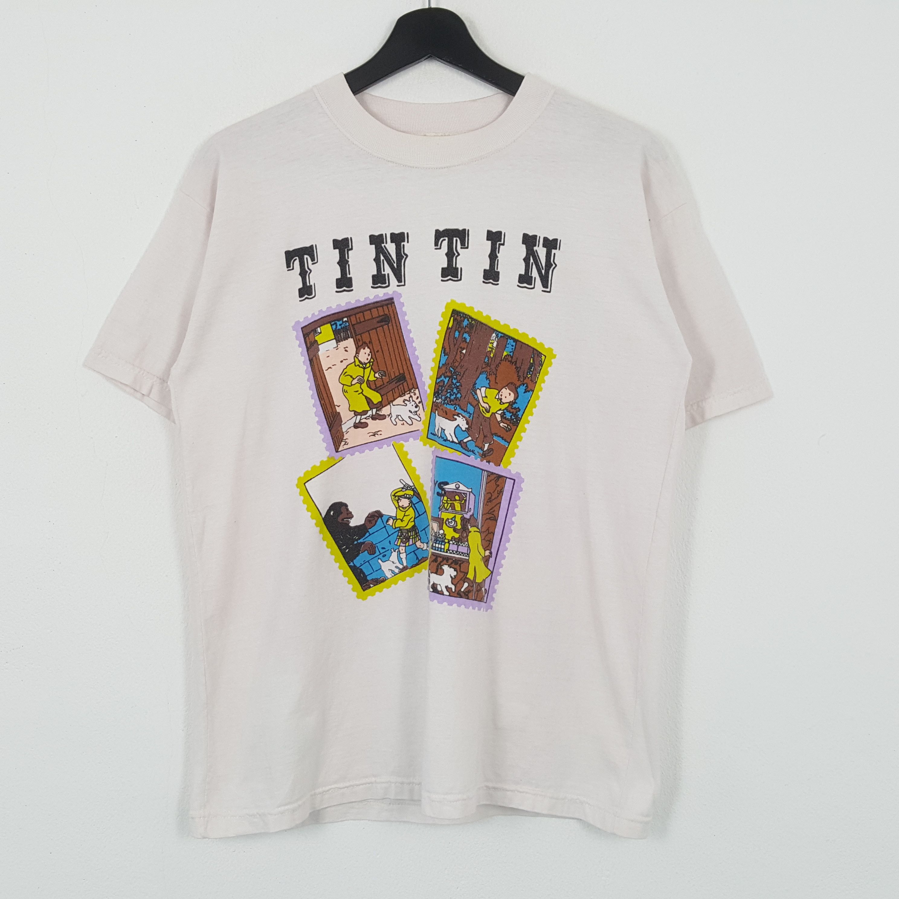 Vintage Adventure of Tin Tin Cartoon Tshirt Streetwear Style Size US M / EU 48-50 / 2 - 3 Thumbnail