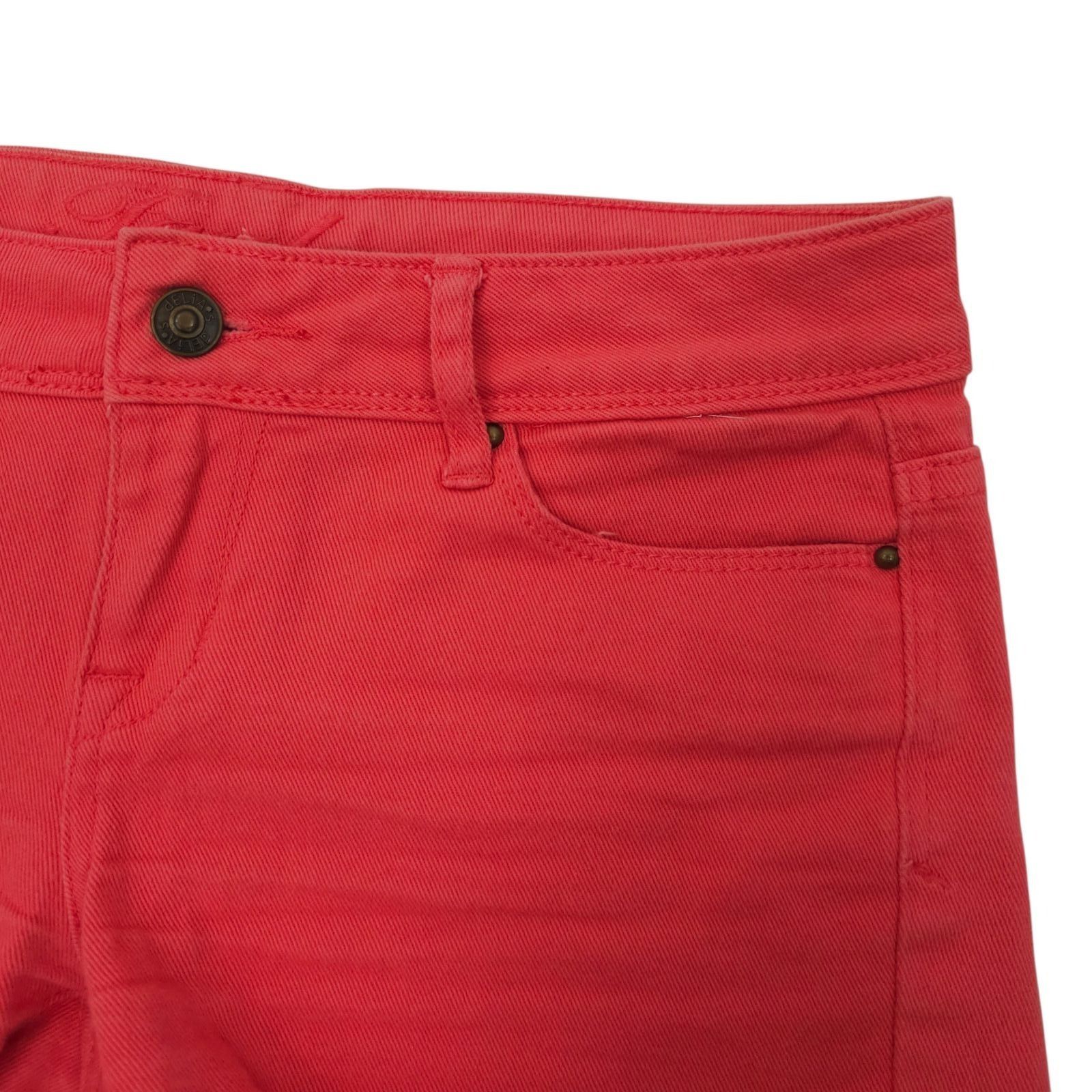 Other Delias Taylor Cut Off Denim Shorts Pink Coral Size 1/2 Low R Size 28" / US 6 / IT 42 - 12 Thumbnail