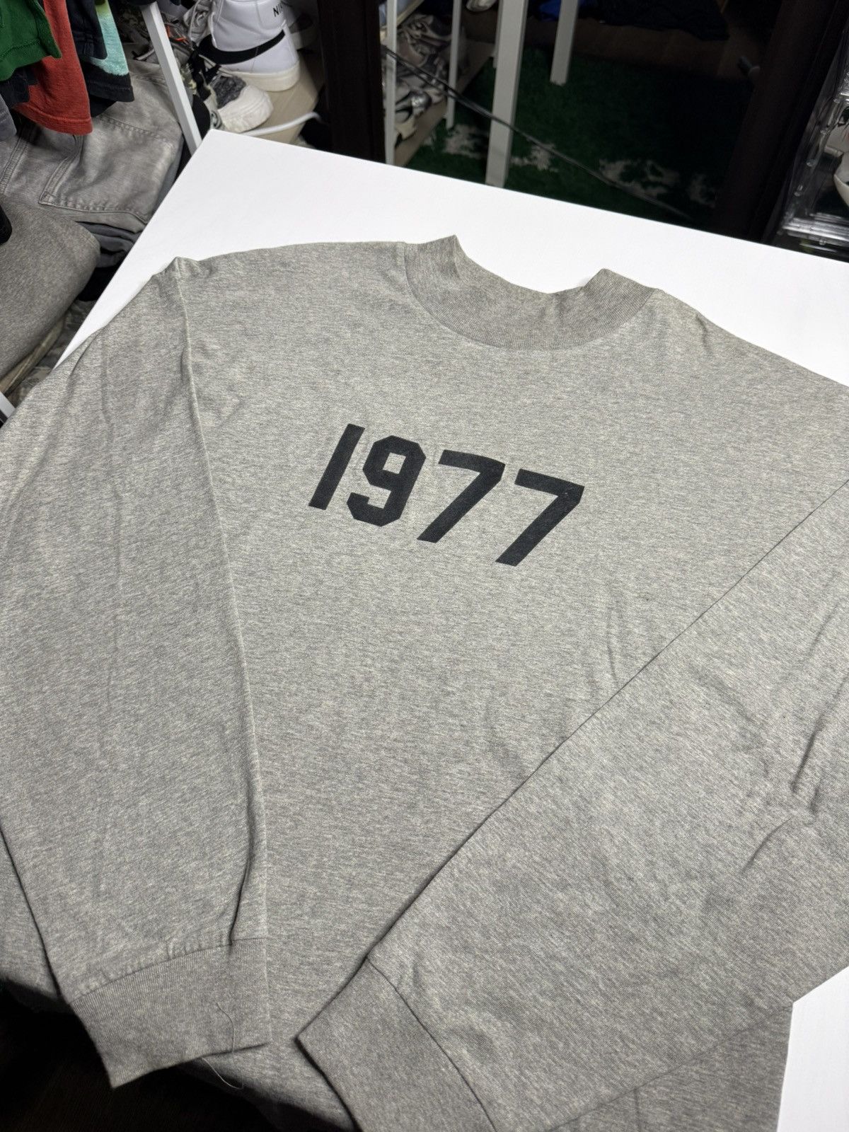 Essentials Essentials L/S 1977 Tee "Grey" Size US L / EU 52-54 / 3 - 1 Thumbnail