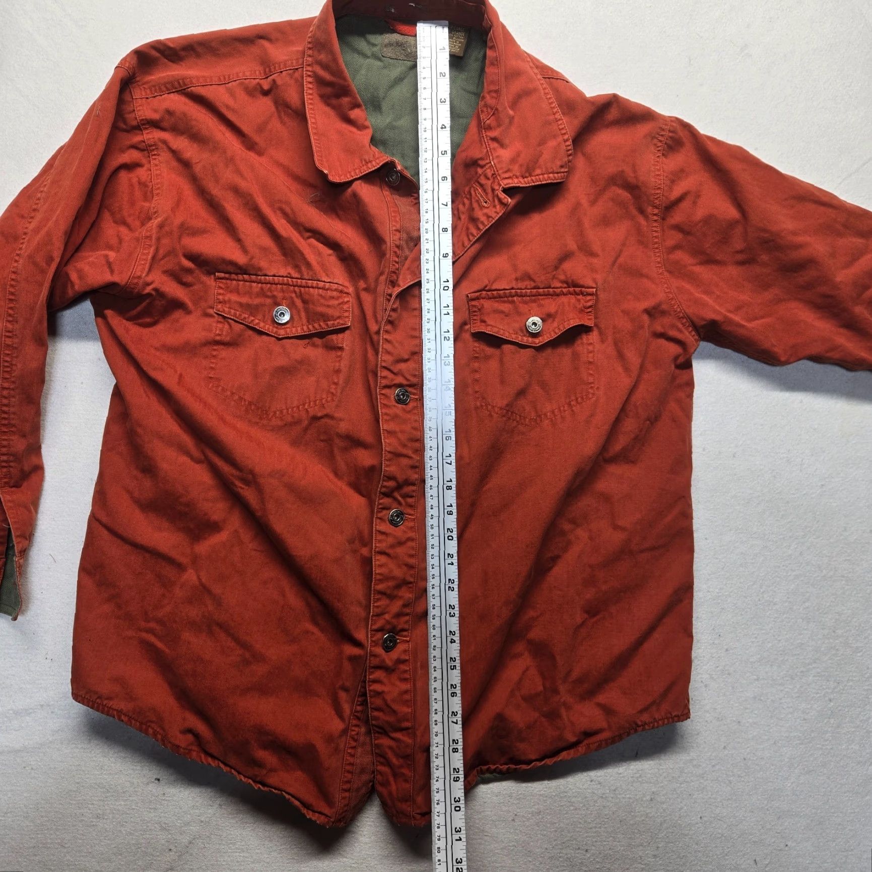 Vintage VINTAGE St Johns Bay Jacket Chore Barn Workwear Orange Flannel Lined Men's XL Size US XL / EU 56 / 4 - 6 Thumbnail