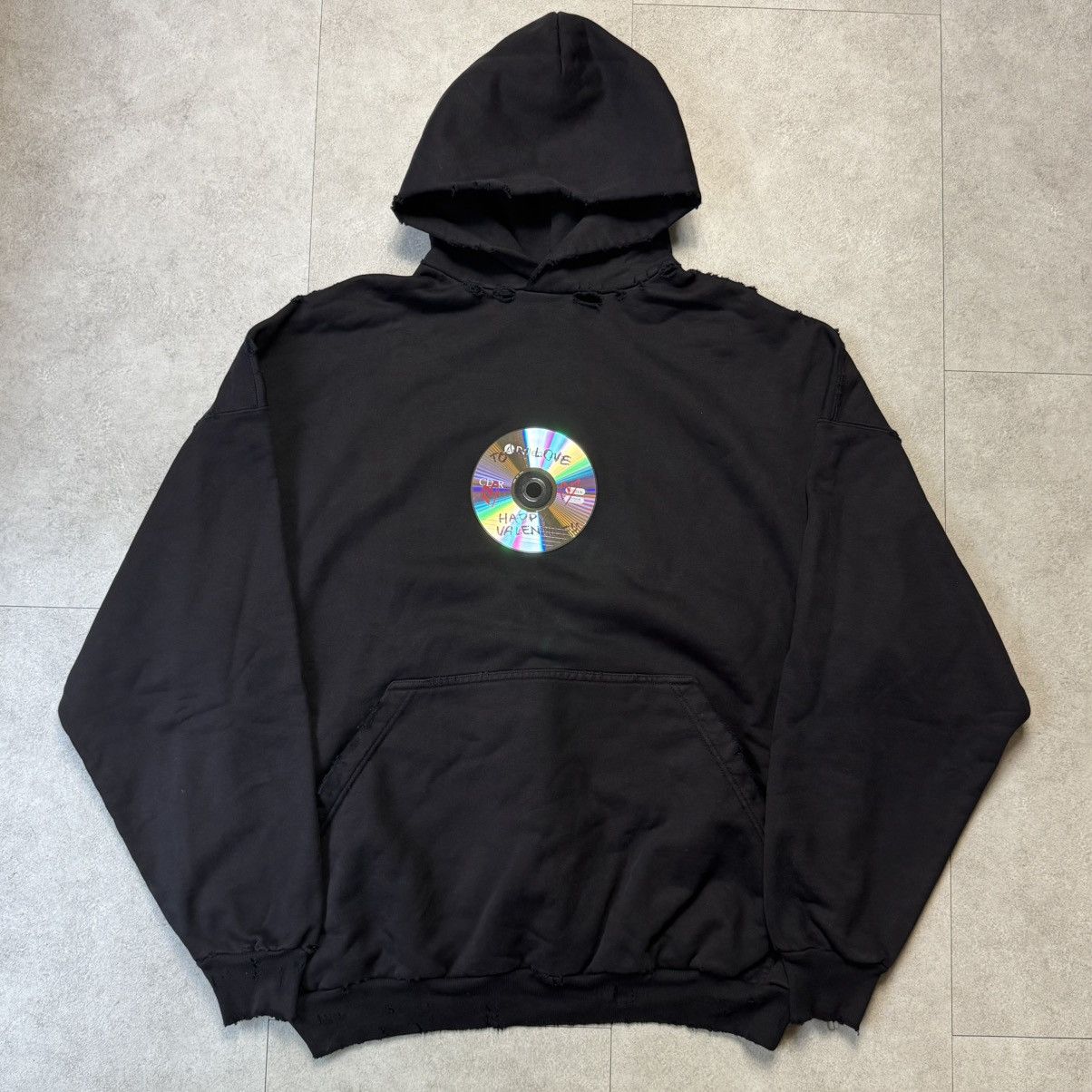 Balenciaga Balenciaga Valentine disk Hoodie capsule *rare* Size US M / EU 48-50 / 2 - 1 Thumbnail