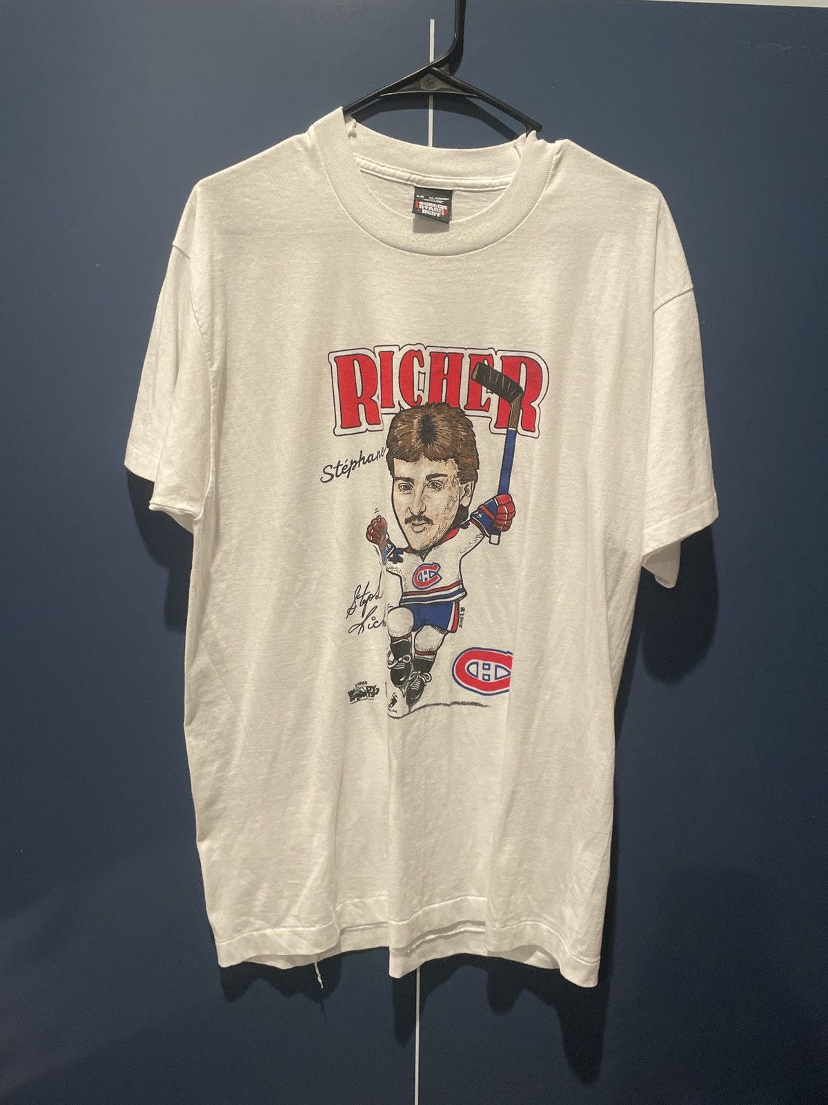 NHL 1988 Stephane Richer NHL Tee XL RARE Size US XL / EU 56 / 4 - 1 Thumbnail