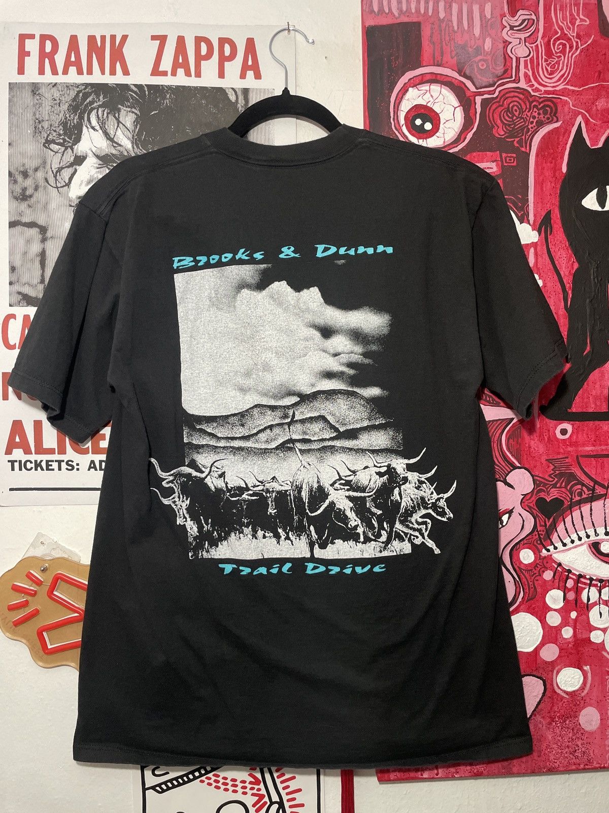 Band Tees × Vintage 1992 BROOKS AND DUNN TRAIL DRIVE Size US L / EU 52-54 / 3 - 2 Thumbnail