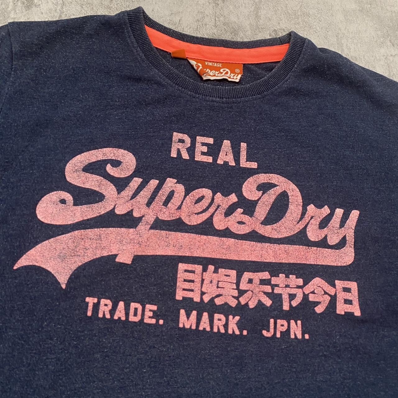 Superdry Navy Superdry vintage t-shirt with pink accents fashion Size US L / EU 52-54 / 3 - 2 Thumbnail