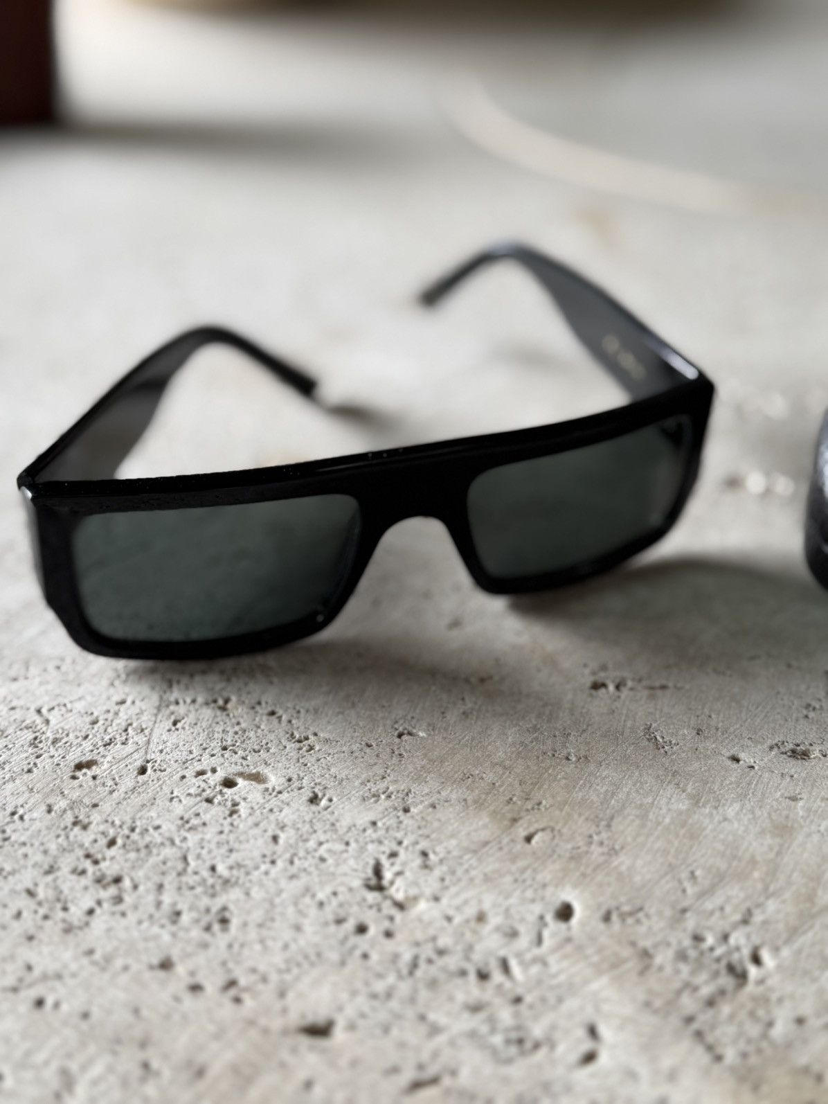 Lesca Lunetier LESCA LUNETIER BLACK SUNGLASES Size ONE SIZE - 4 Thumbnail