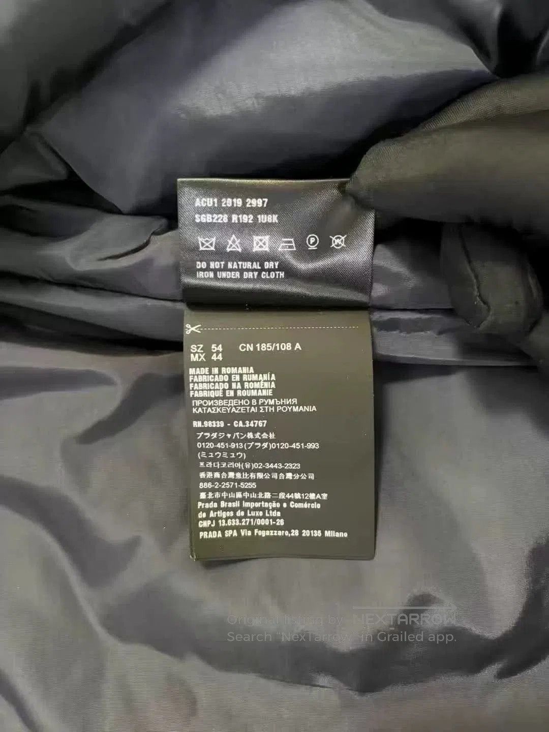 Prada navy blue wool pocket military coat. Size US L / EU 52-54 / 3 - 7 Thumbnail