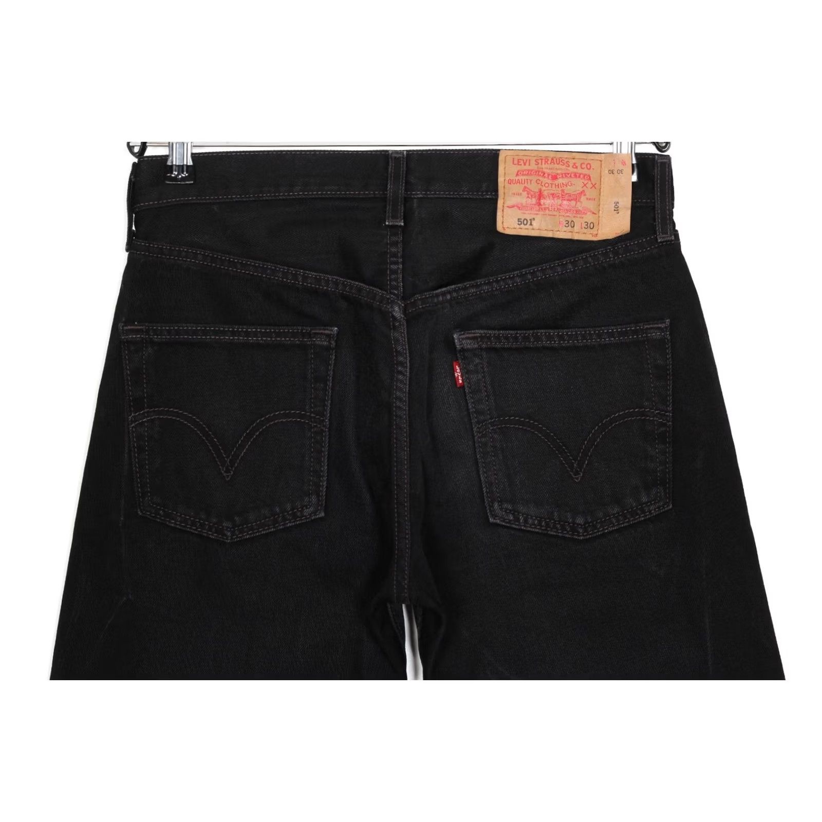 Levi's VINTAGE Levi's 501 Jeans Men 30x30 Regular Straight Denim Jeans Black Guatemala DZ7190 5-Pocket Mens Size US 30 / EU 46 - 5 Thumbnail