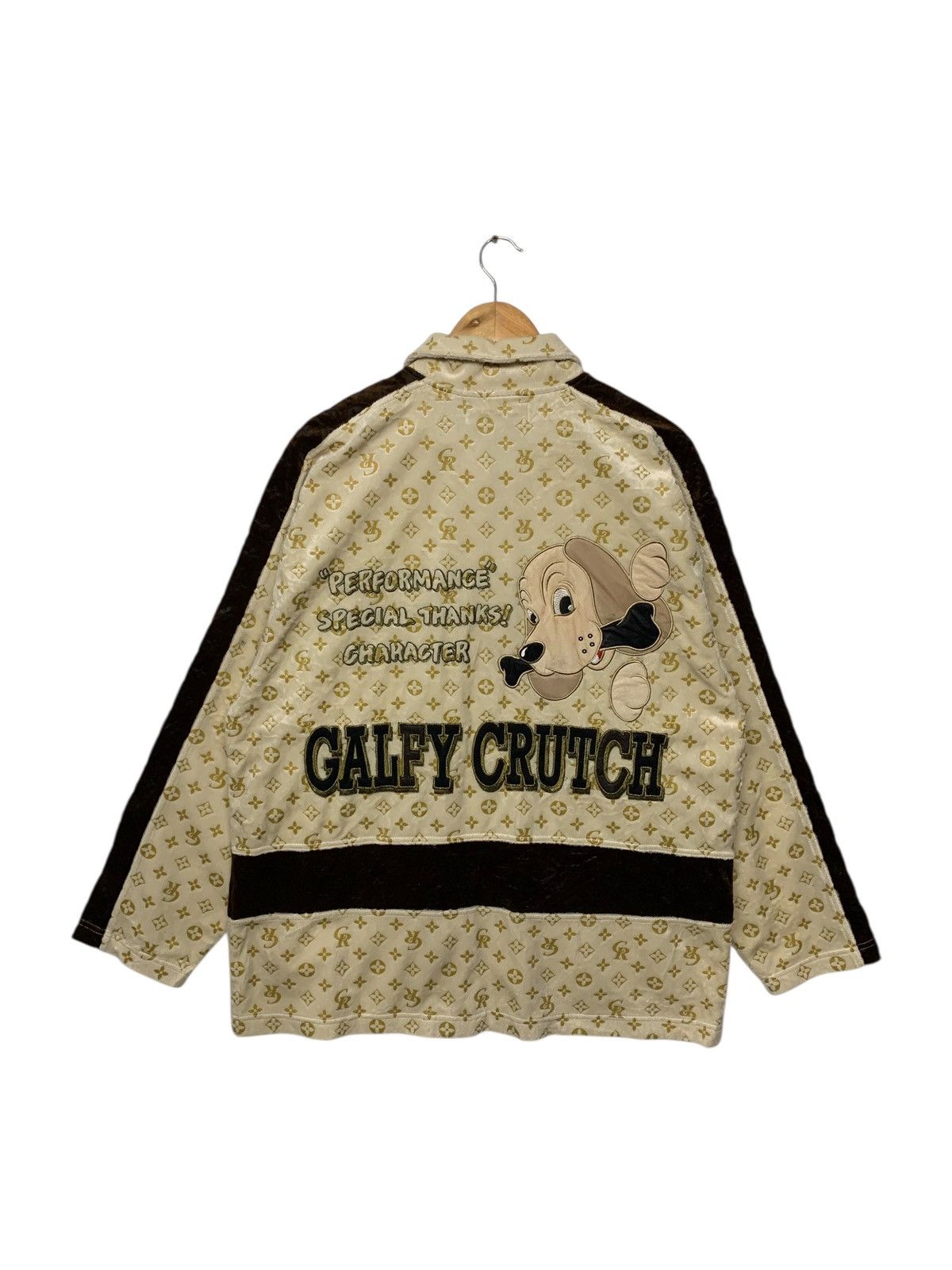 Vintage 90's Gulfy Crutch Character Fullprint Fleece Jacket