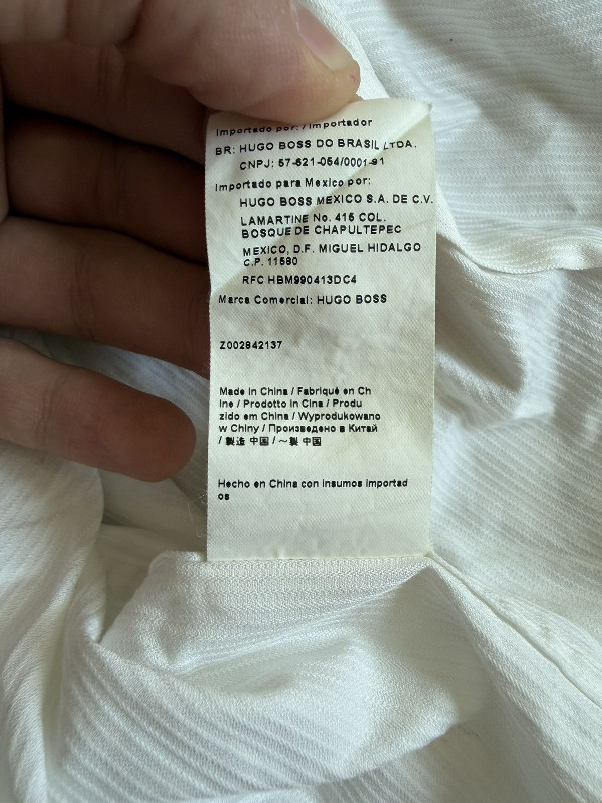 Hugo Boss Hugo Boss White long sleeve shirt Size US M / EU 48-50 / 2 - 6 Thumbnail