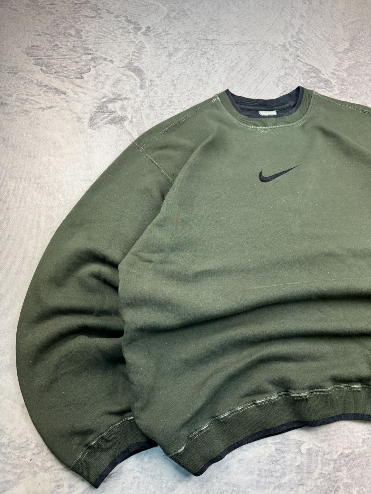 Nike × Vintage NIKE VINTAGE CENTER LOGO OVERSIZE BOXY SWEATSHIRT Size US XL / EU 56 / 4 - 2 Thumbnail