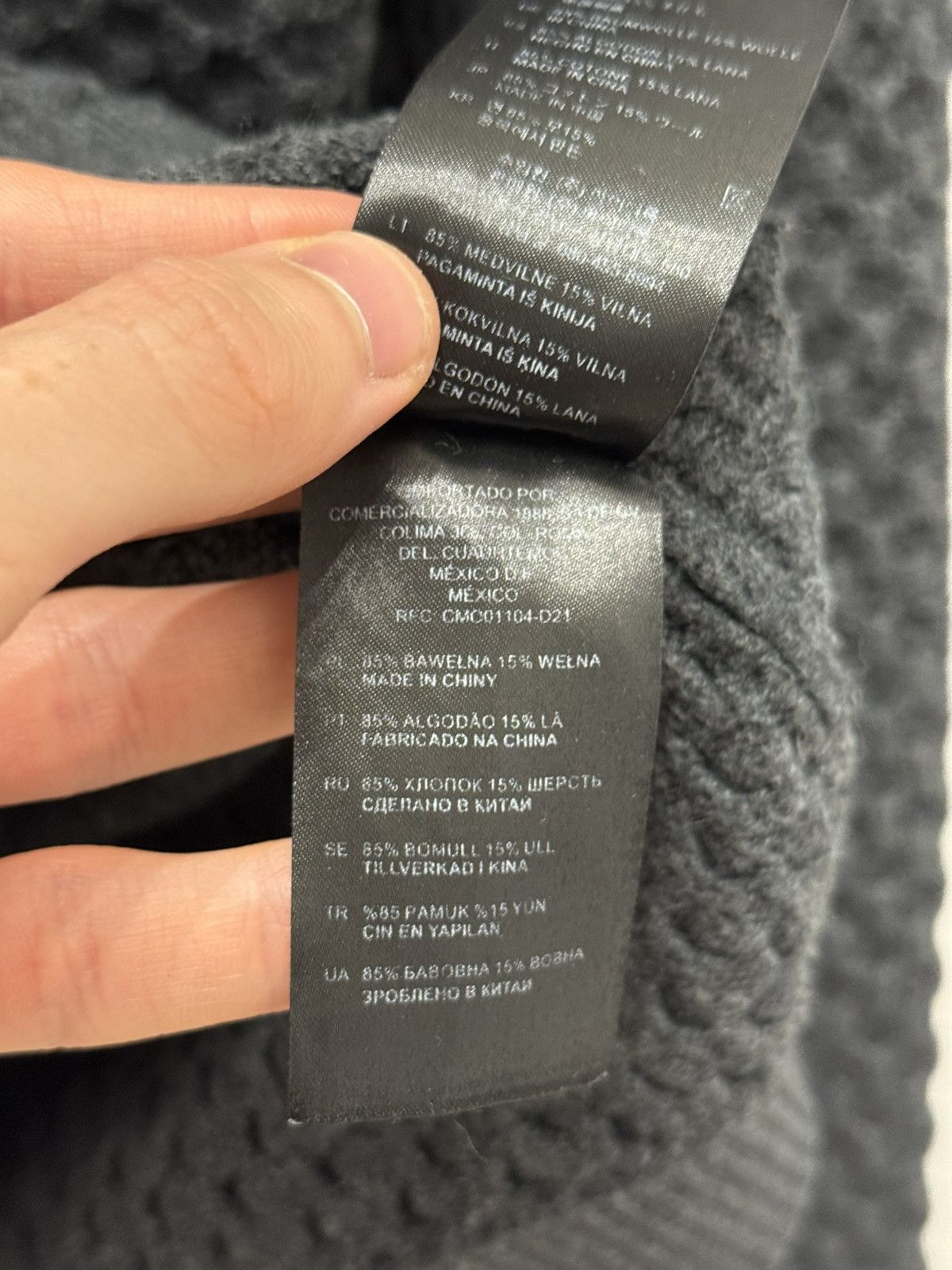 Sandro Sandro Mens Cotton Wool Knitted Sweater Margiela Yohji Owens Size US S / EU 44-46 / 1 - 8 Thumbnail