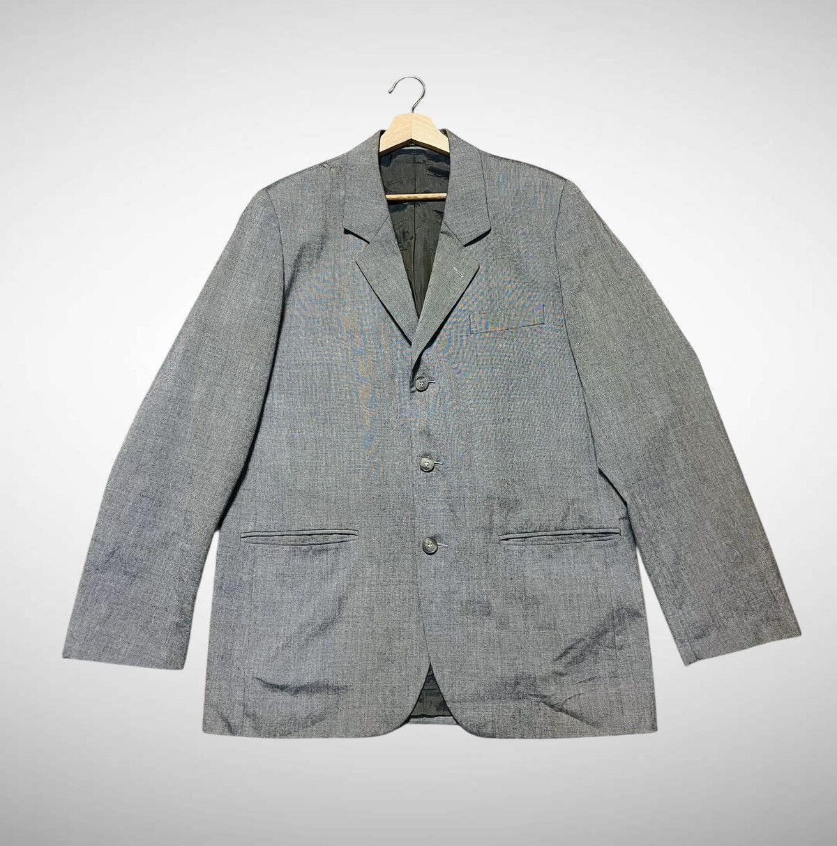 agnes b. Agnes B. Homme Wool Blazer Size US L / EU 52-54 / 3 - 3 Thumbnail