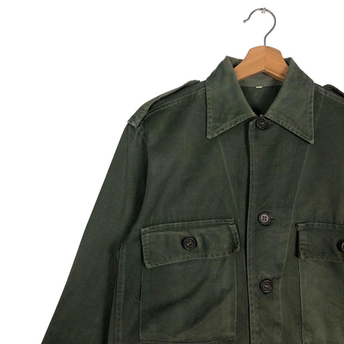 Vintage 🔥Vintage 40s Shirt Jacket Multi Pocket Military World War 2 Size US M / EU 48-50 / 2 - 7 Thumbnail