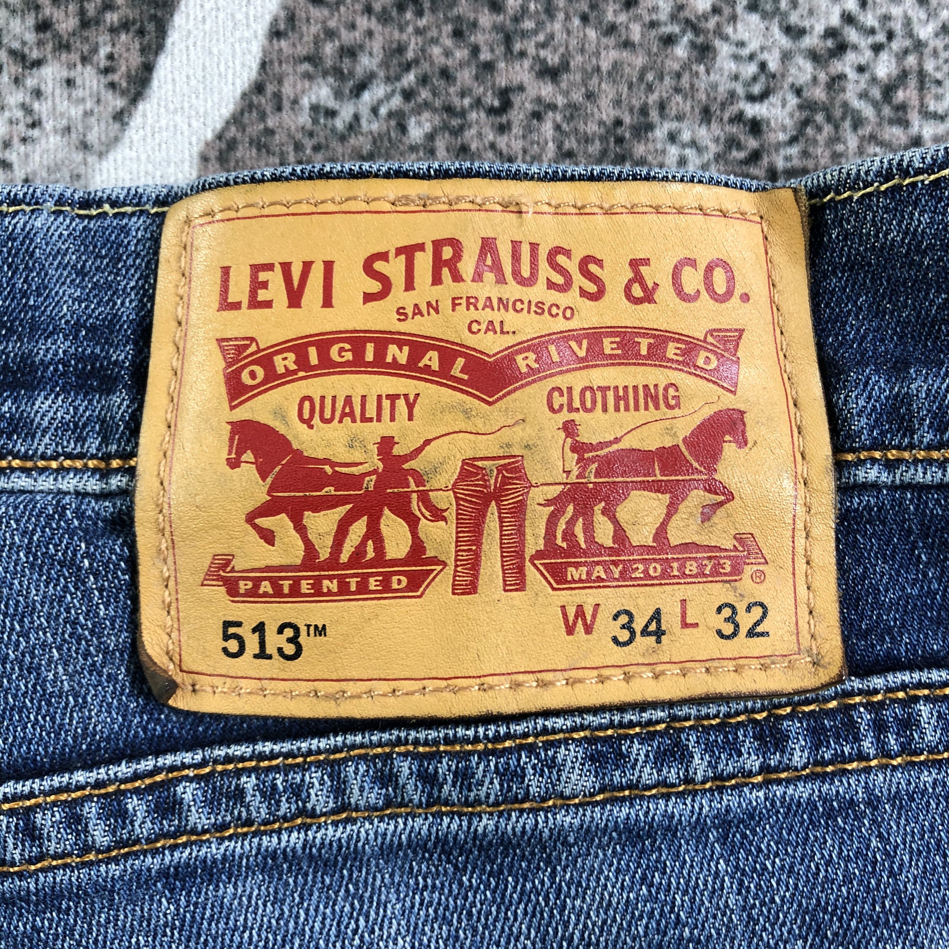 Levi's Levis 513 Jeans Faded Blue Denim KJ2369 Size US 34 / EU 50 - 5 Thumbnail