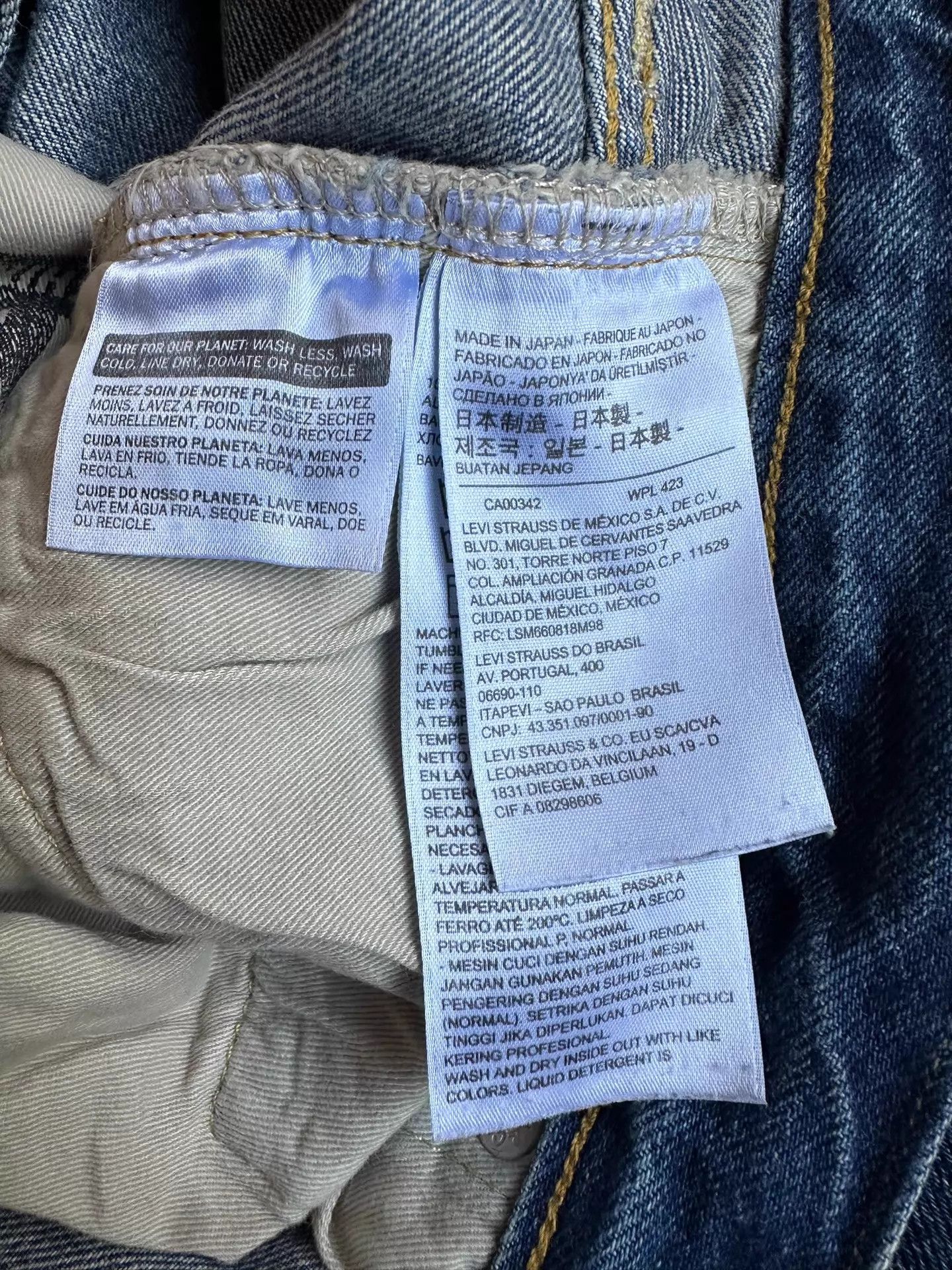 Levi's Levi's LVC 1954 501ZXX Heavy Wash Selvedge Jeans Japan Size US 30 / EU 46 - 9 Thumbnail