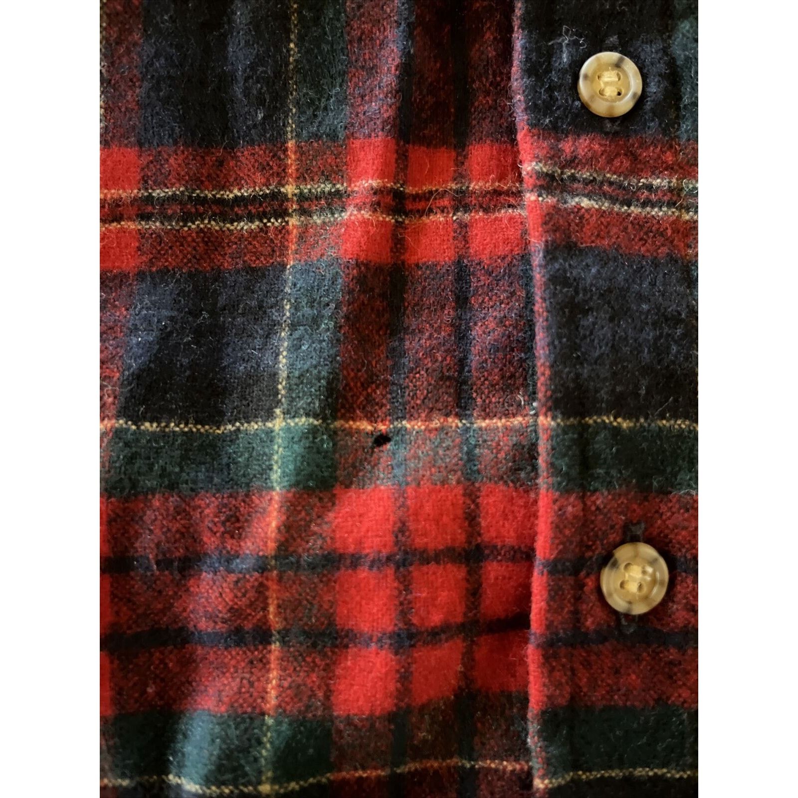 Pendleton Pendleton Vintage Men’s M Red Plaid LS Button Wool Flannel Size US M / EU 48-50 / 2 - 14 Thumbnail