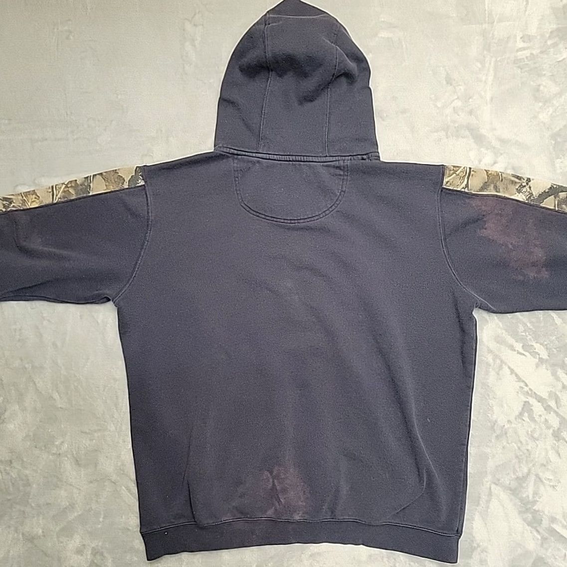 Vintage Legendary Whitetails Hoodie Mens XLT Blue Camo Pullover Hunting Buck Deer Camouflage Logo Outdoor 90s? Size US XL / EU 56 / 4 - 7 Thumbnail