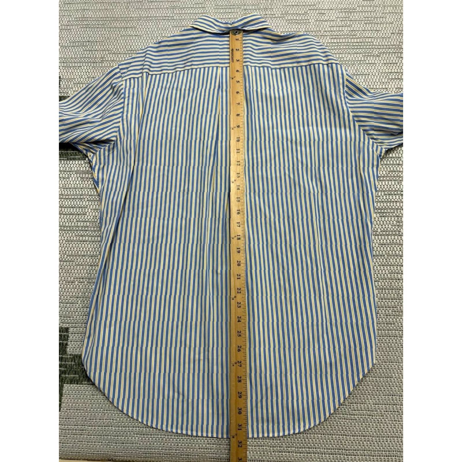 Ralph Lauren Ralph Lauren Shirt Mens Large Blue Yellow Cotton Button Up Size US L / EU 52-54 / 3 - 7 Thumbnail