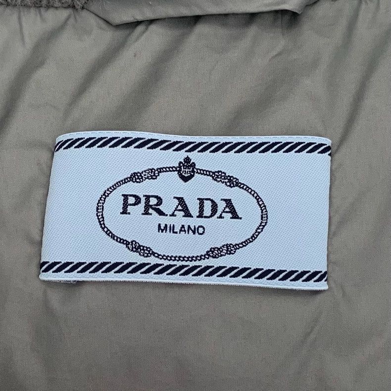 Prada Prada Grey Cashmere Lapel Zipup Puffer Jacket -2505 Size US L / EU 52-54 / 3 - 6 Thumbnail