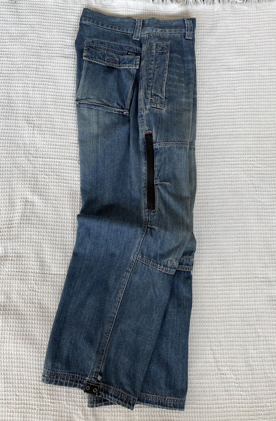 Airwalk Rare‼️Vintage’90s🔥AIRWALK🔥Wide Leg Baggy Cargo Jeans Size US 33 - 3 Thumbnail